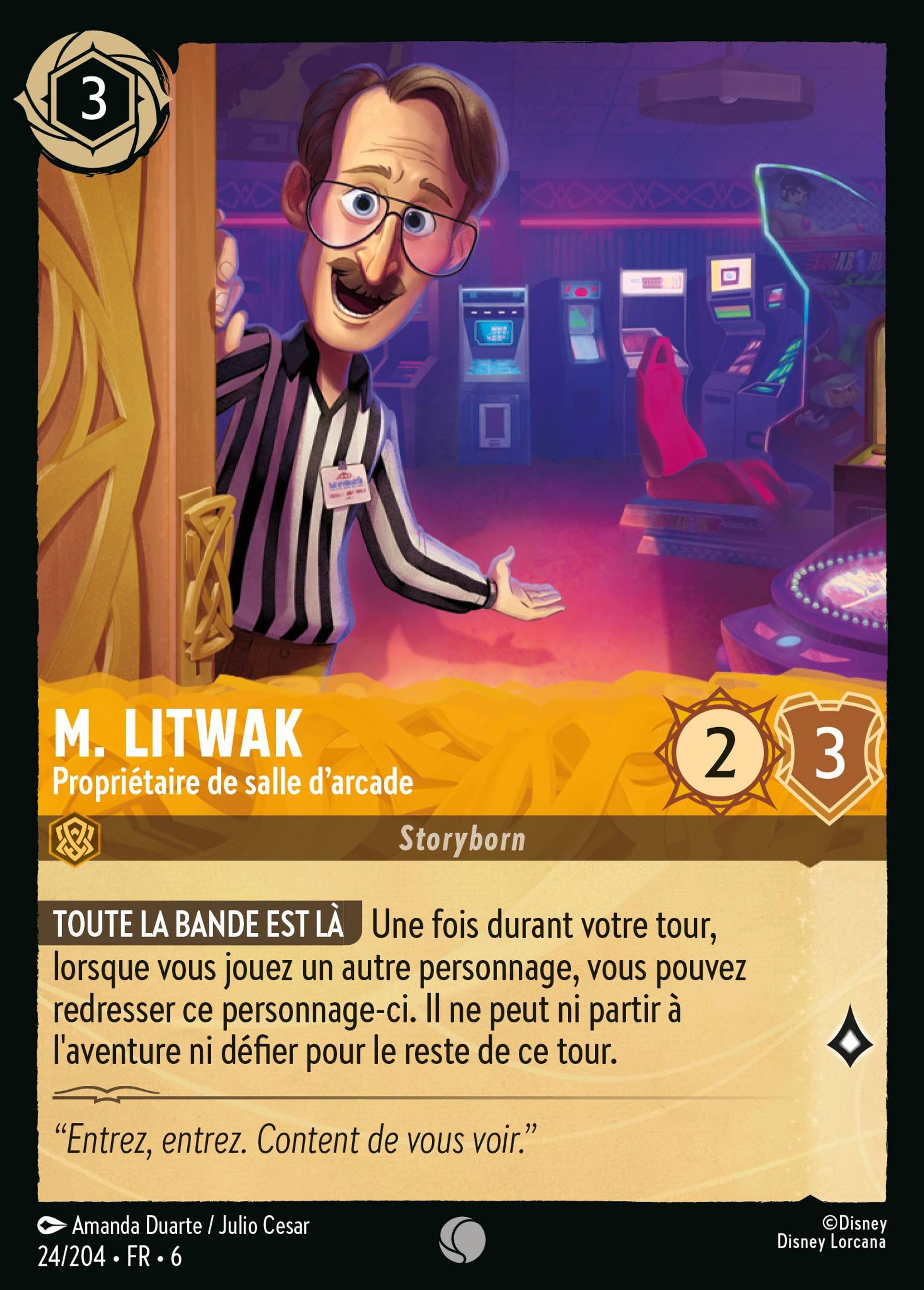 M. Litwak - Propriétaire de salle d'arcade — Azurite Sea — Lorcana