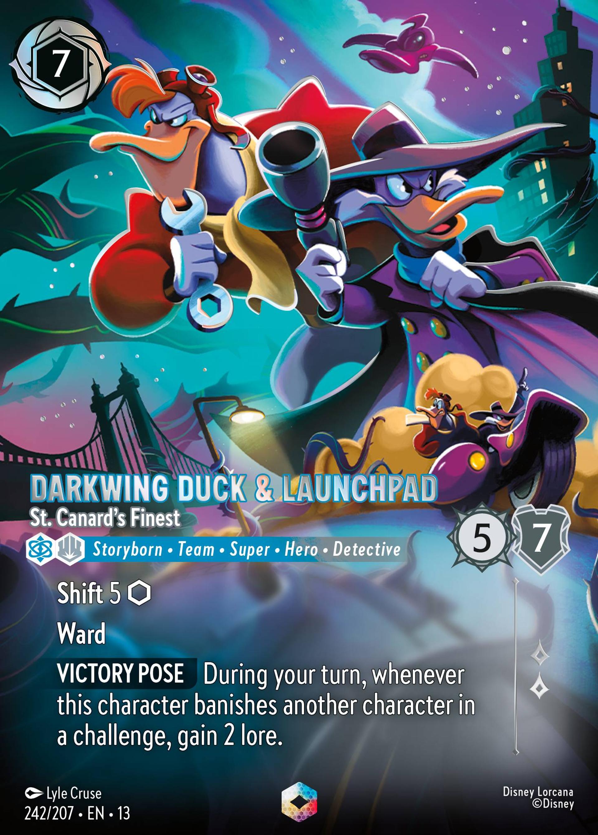 Darkwing Duck & Launchpad - St. Canard's Finest — Attack of the Vine! — Lorcana