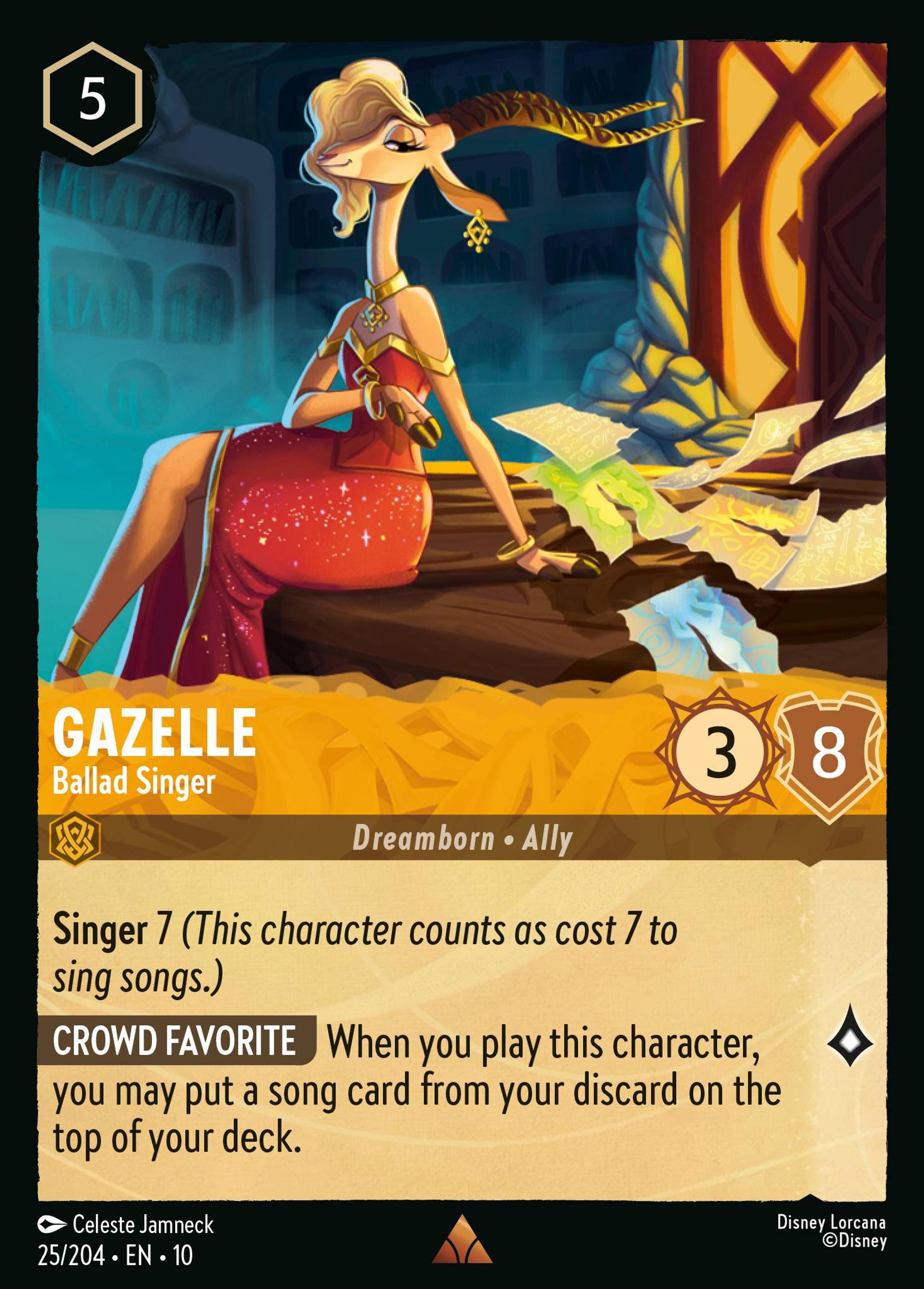 Gazelle - Ballad Singer — Whispers in the Well — Lorcana