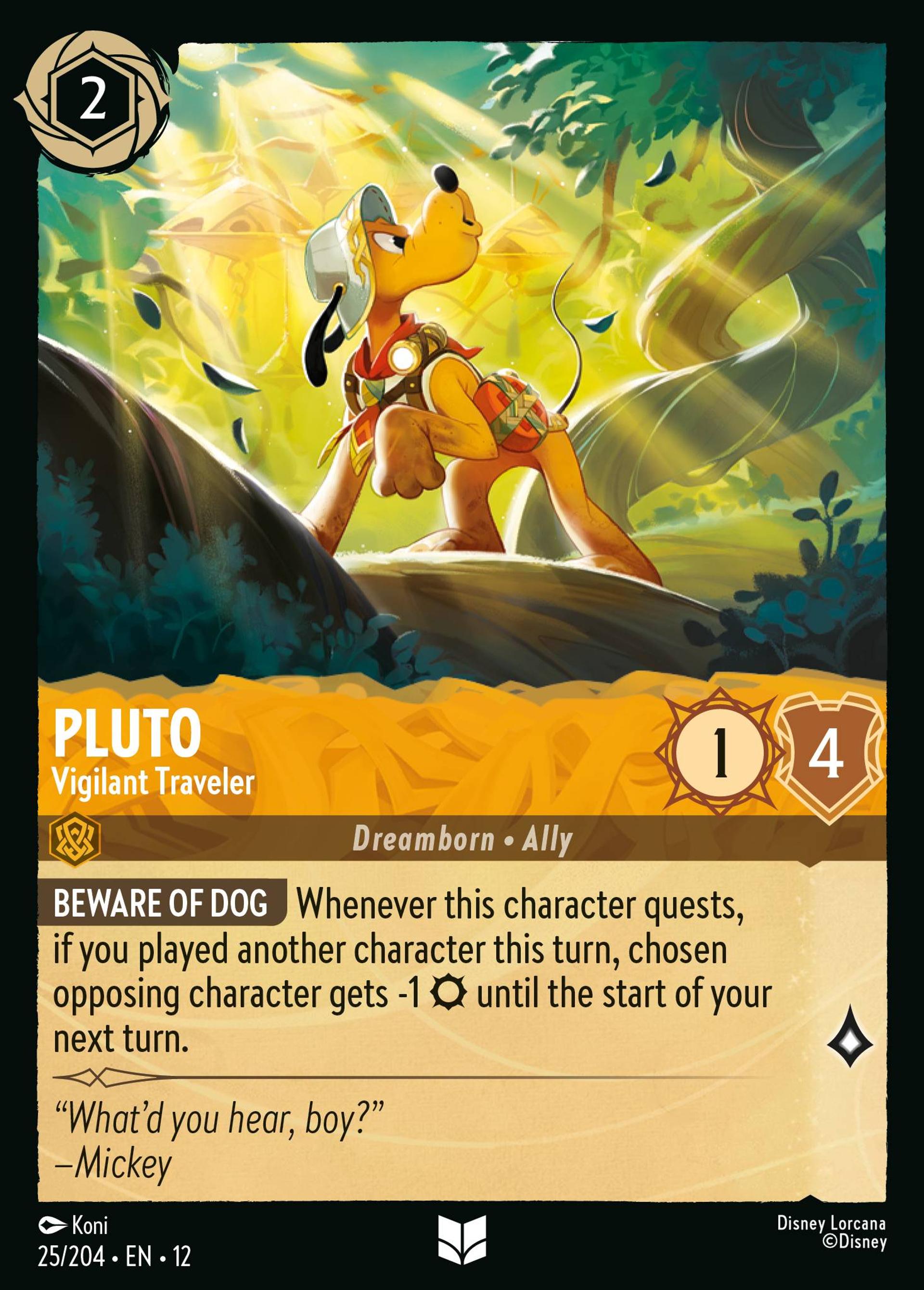 Pluto - Vigilant Traveler — Wilds Unknown — Lorcana