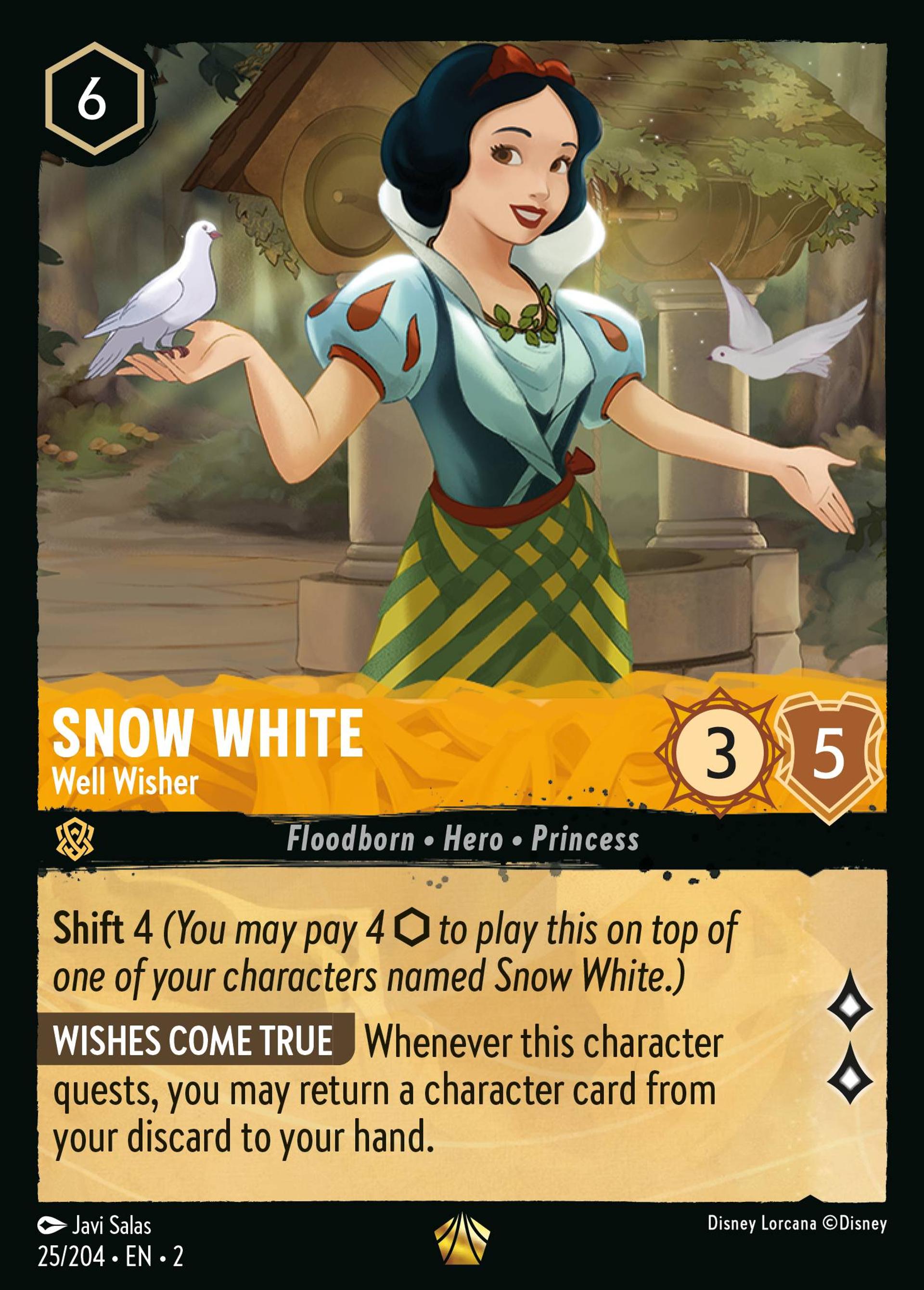 Snow White - Well Wisher — Rise of the Floodborn — Lorcana