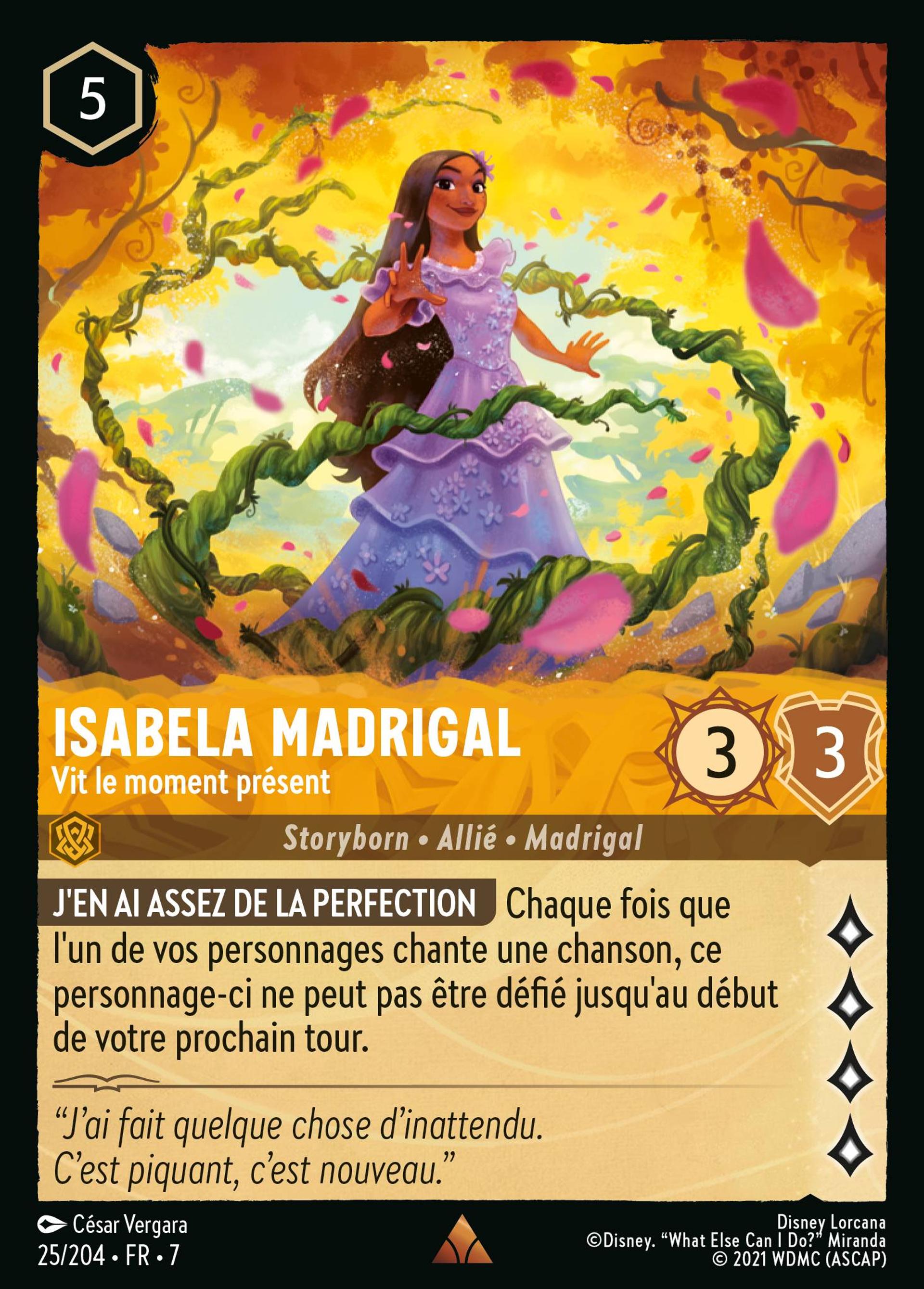 Isabela Madrigal - Vit le moment présent — Archazia's Island — Lorcana