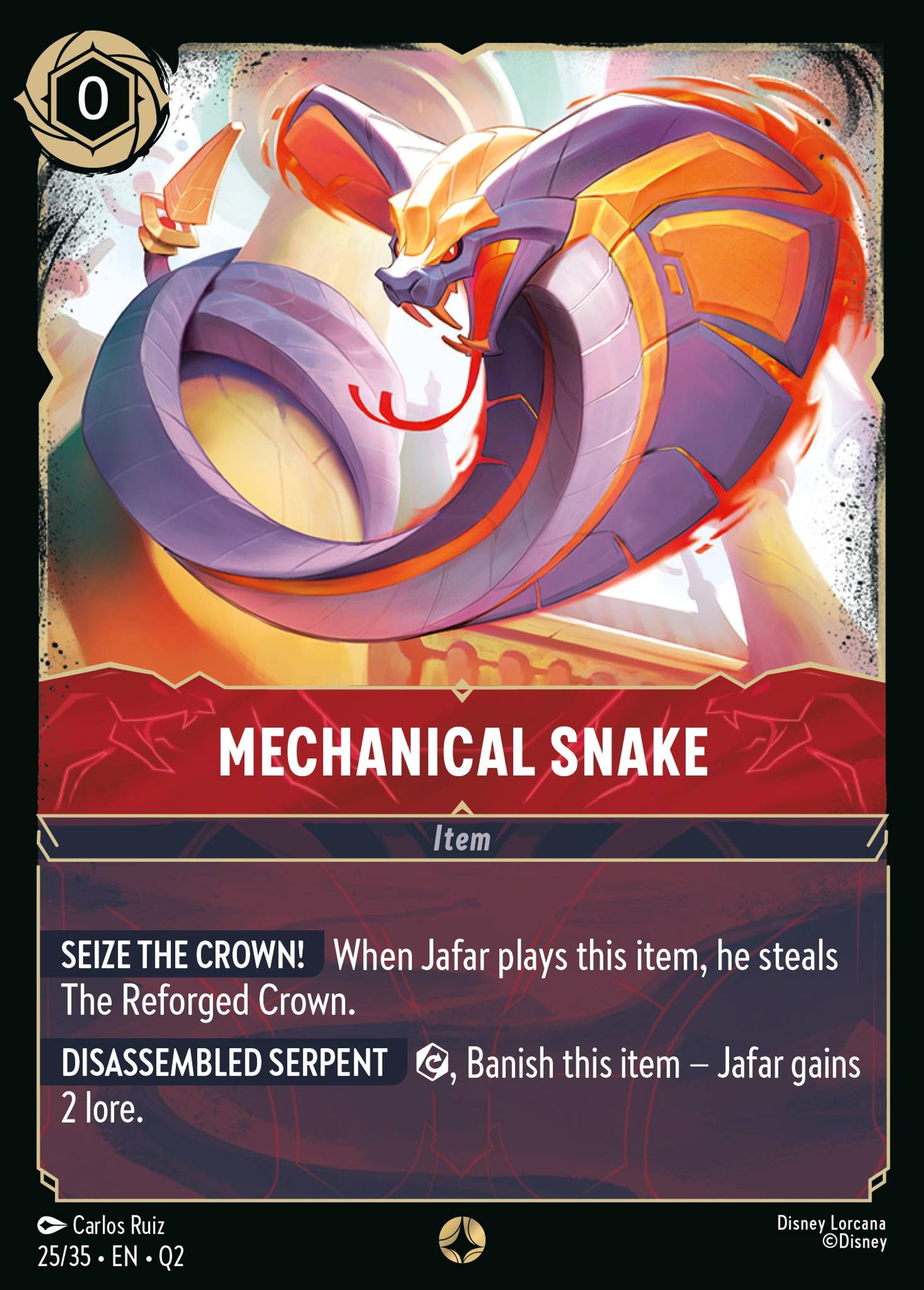Serpent mécanique — Illumineer's Quest: Palace Heist — Lorcana
