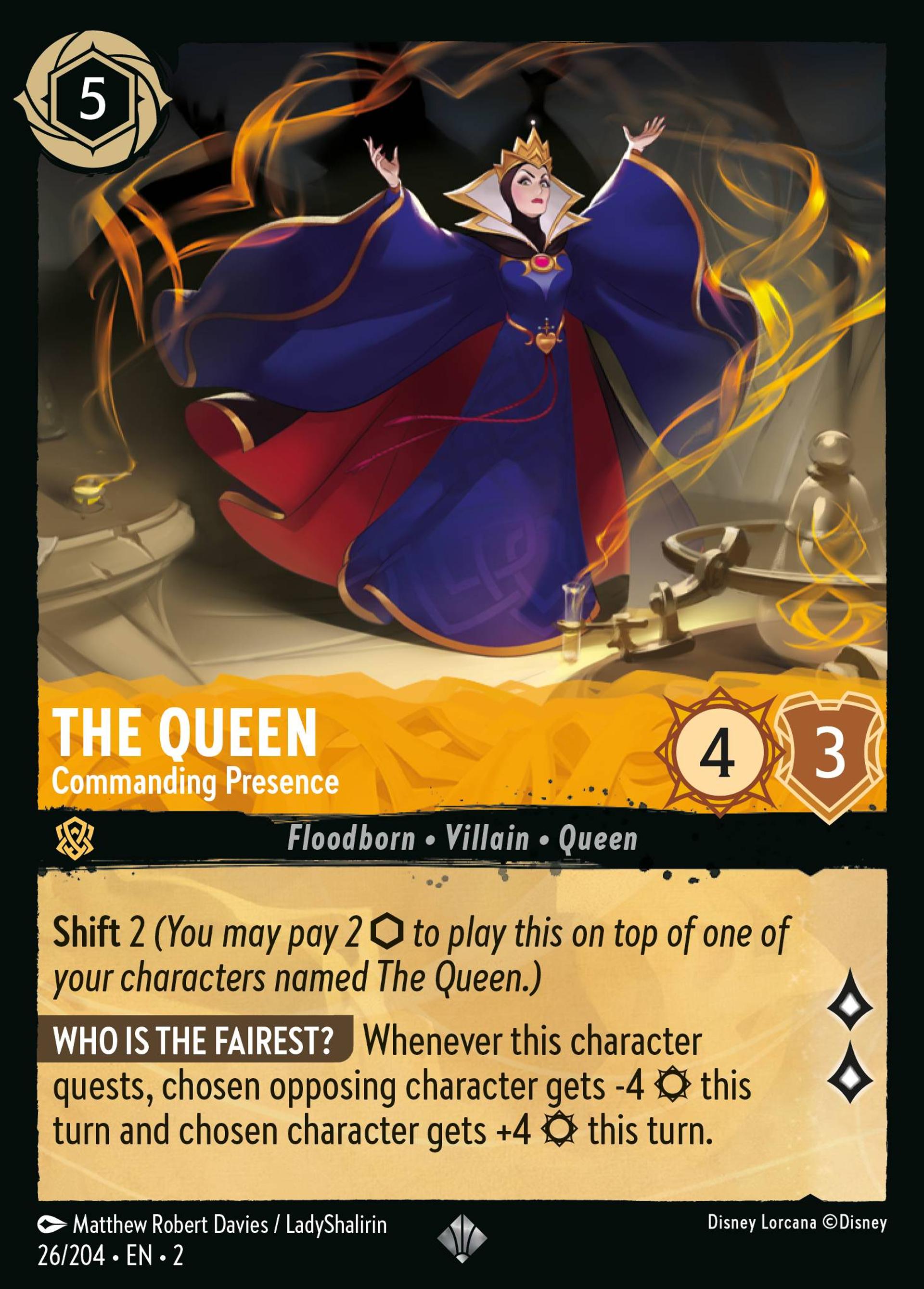 The Queen - Commanding Presence — Rise of the Floodborn — Lorcana