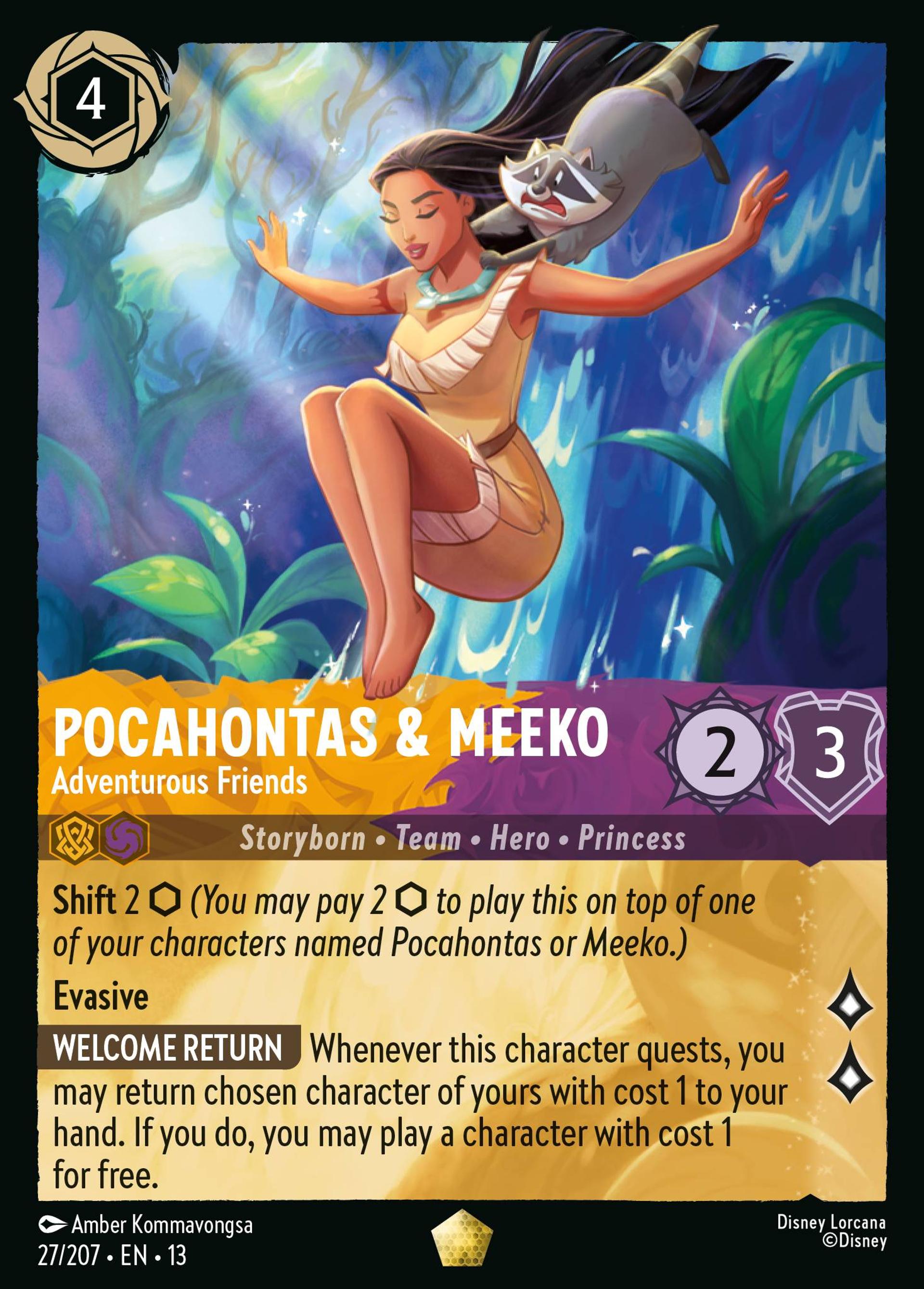 Pocahontas & Meeko - Adventurous Friends — Attack of the Vine! — Lorcana