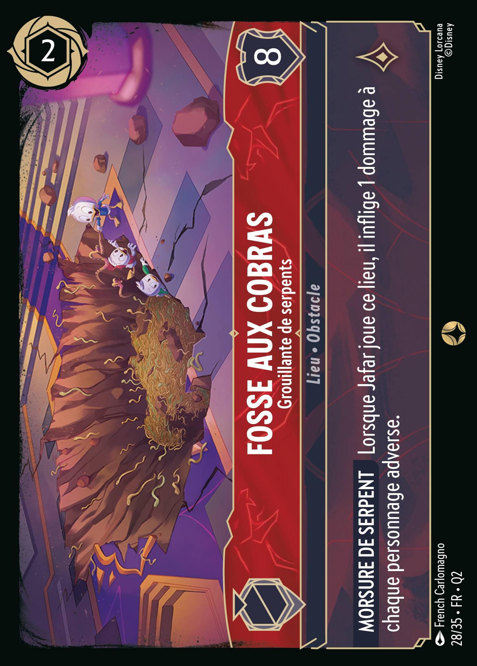 Fosse aux cobras - Grouillante de serpents — Illumineer's Quest: Palace Heist — Lorcana