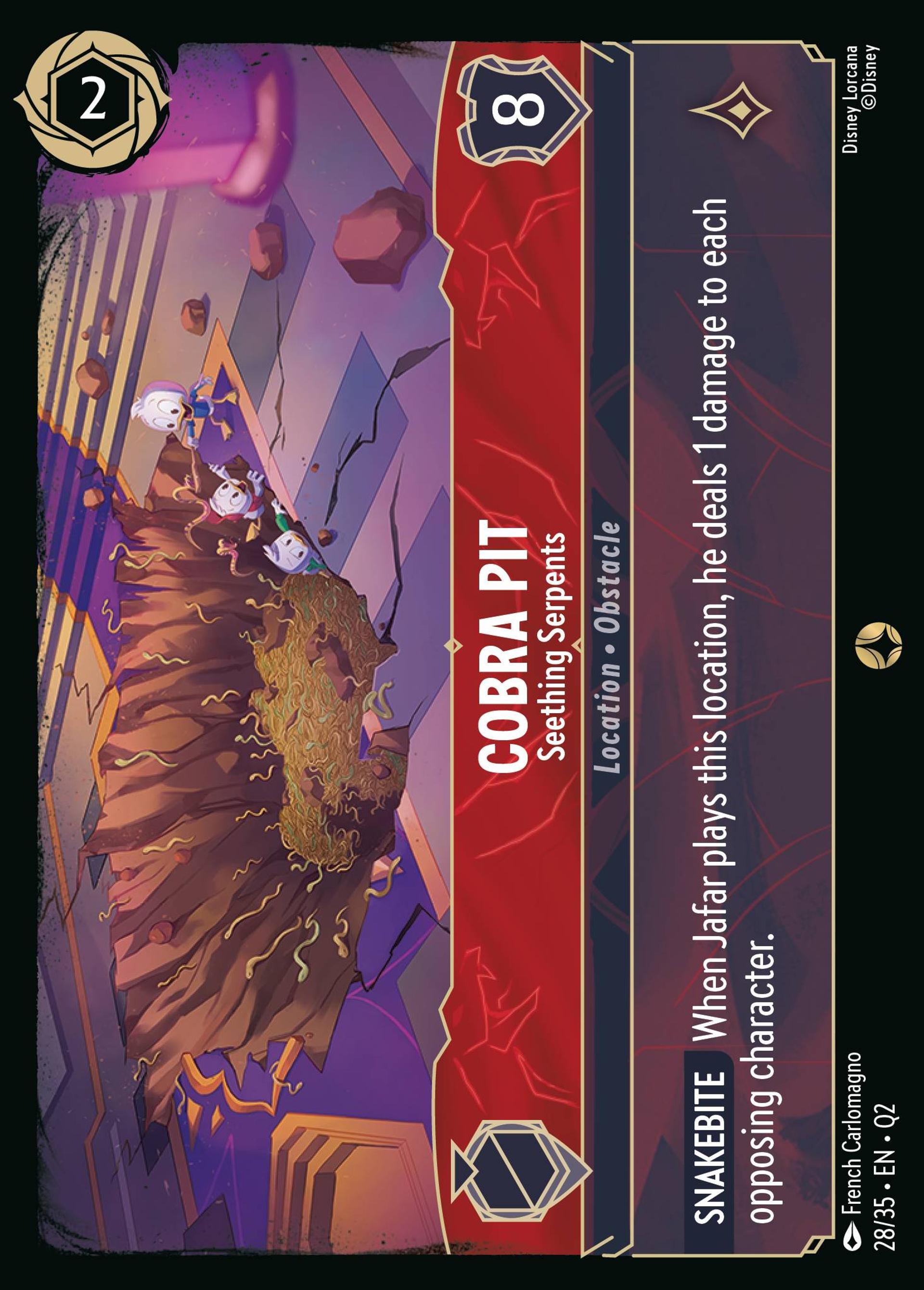 Fosse aux cobras - Grouillante de serpents — Illumineer's Quest: Palace Heist — Lorcana