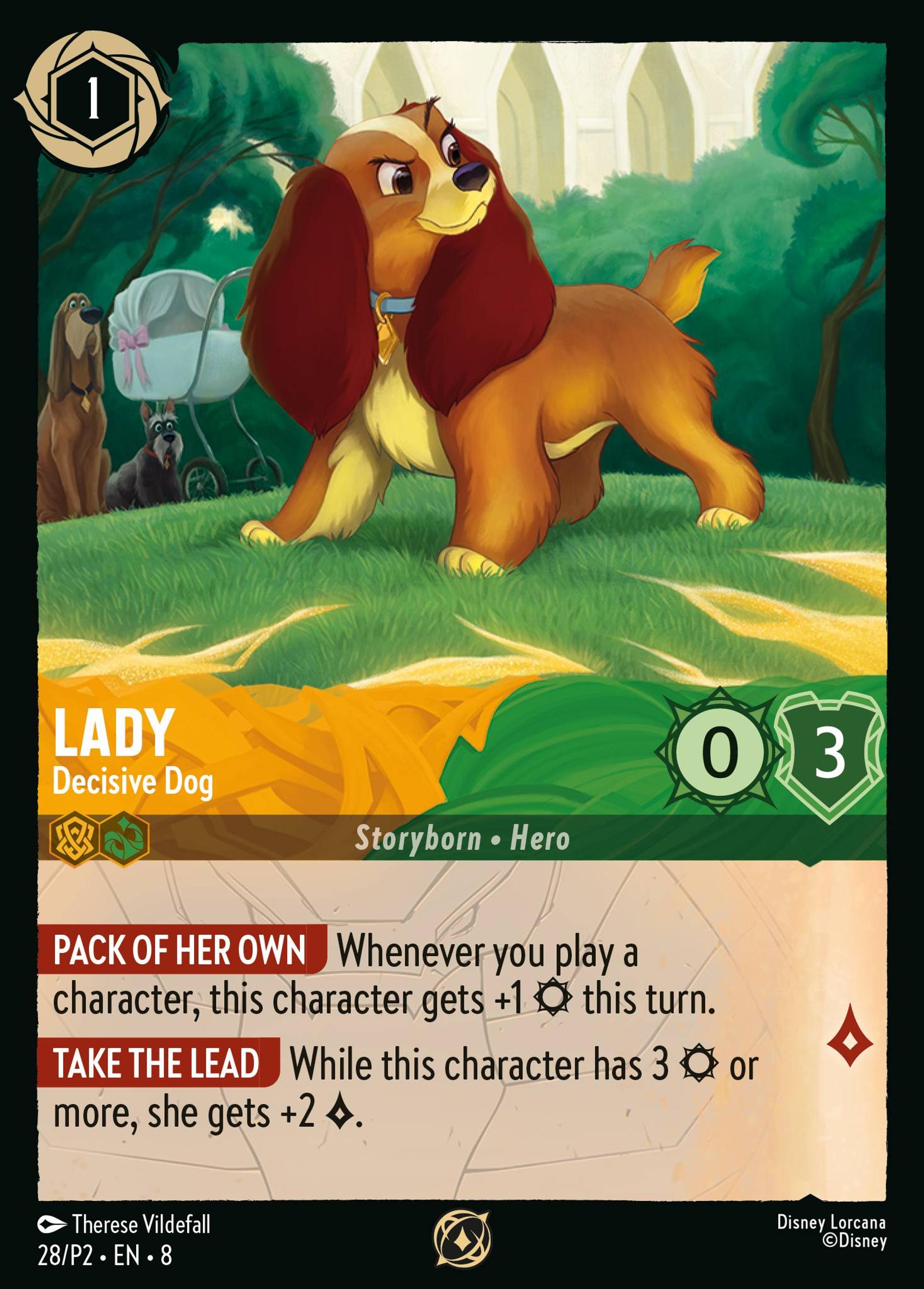 Lady - Decisive Dog — Promos - Year 2 — Lorcana
