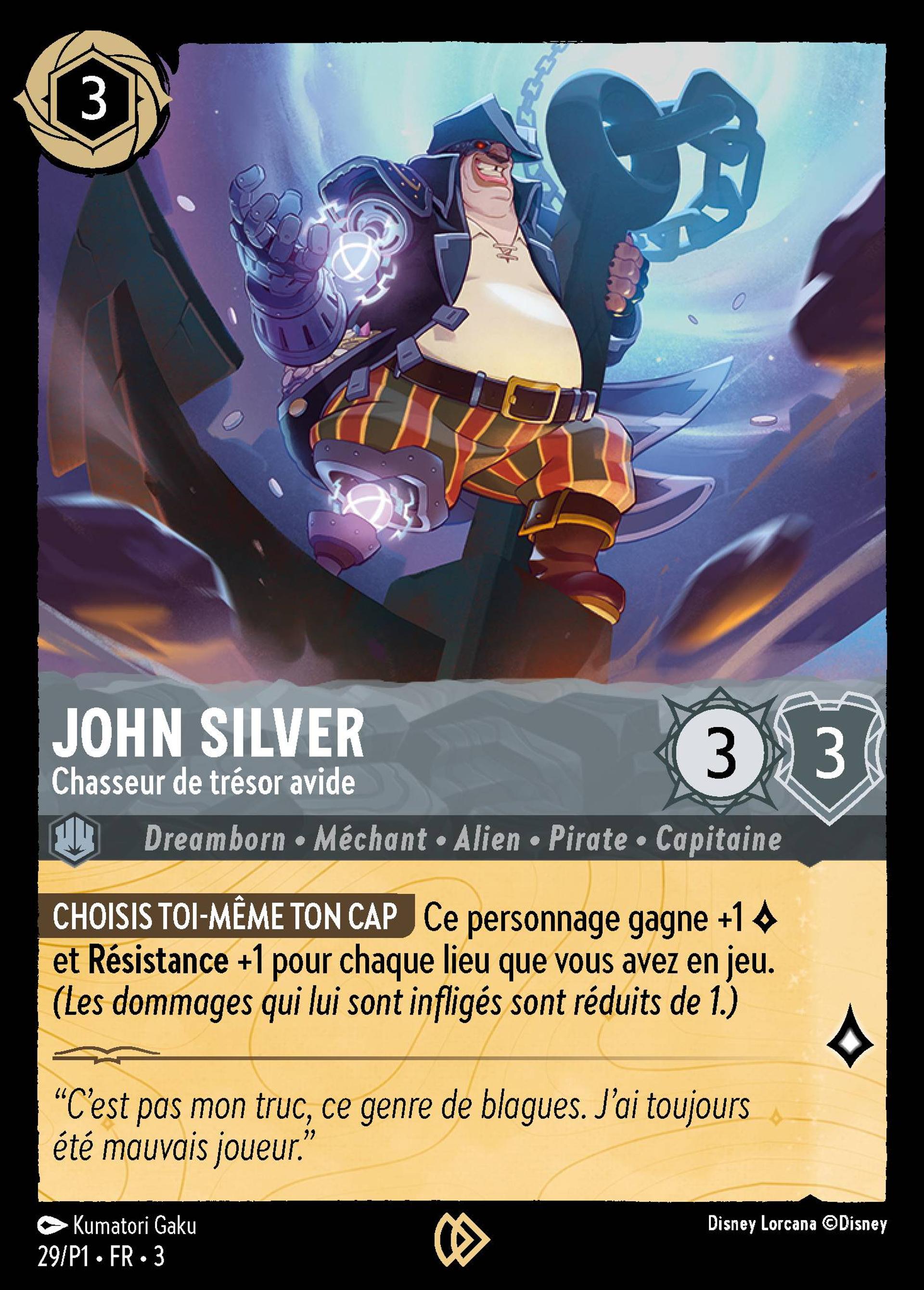 John Silver - Chasseur de trésor avide — Promos - Year 1 — Lorcana