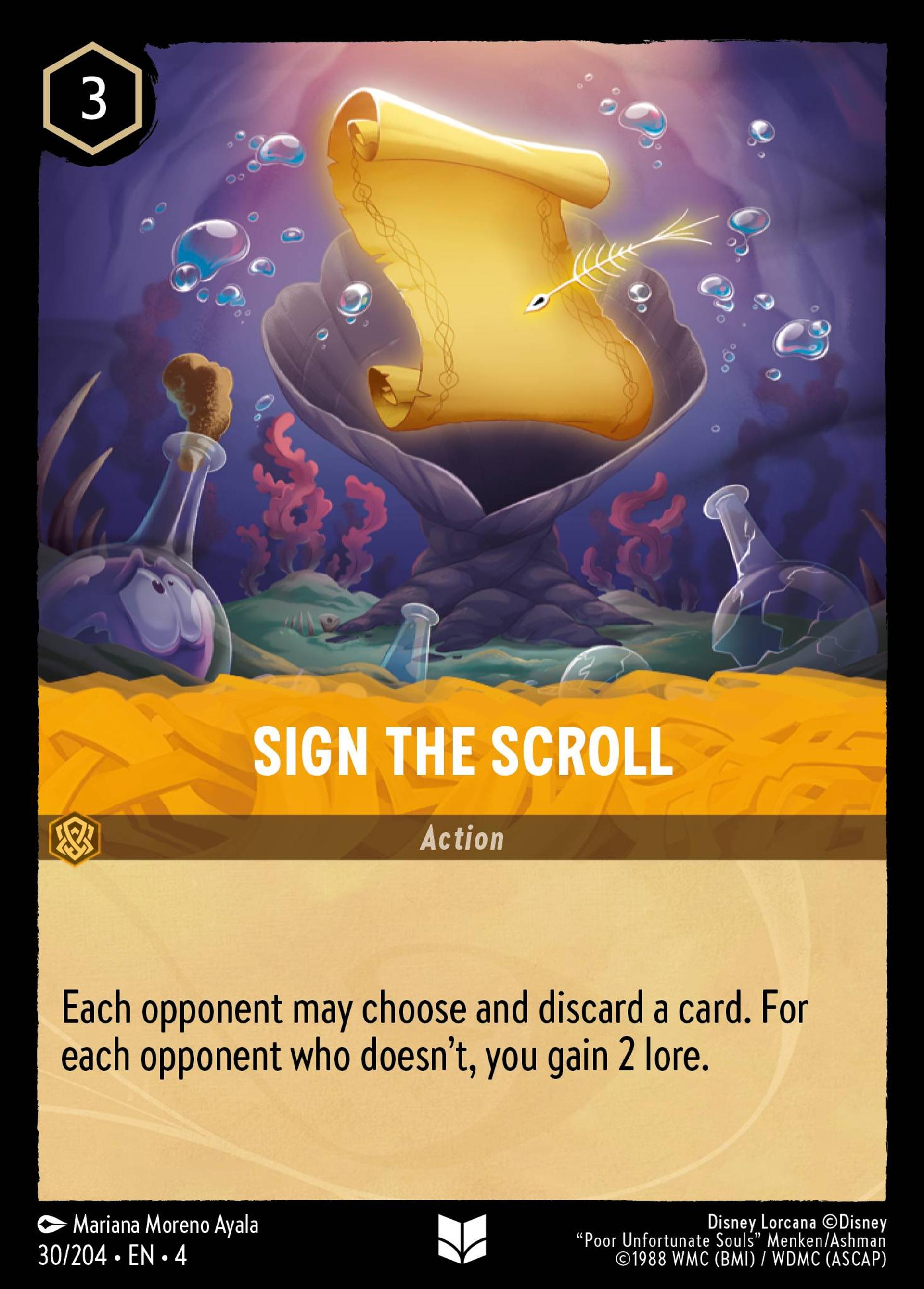 Sign the Scroll — Ursula's Return — Lorcana