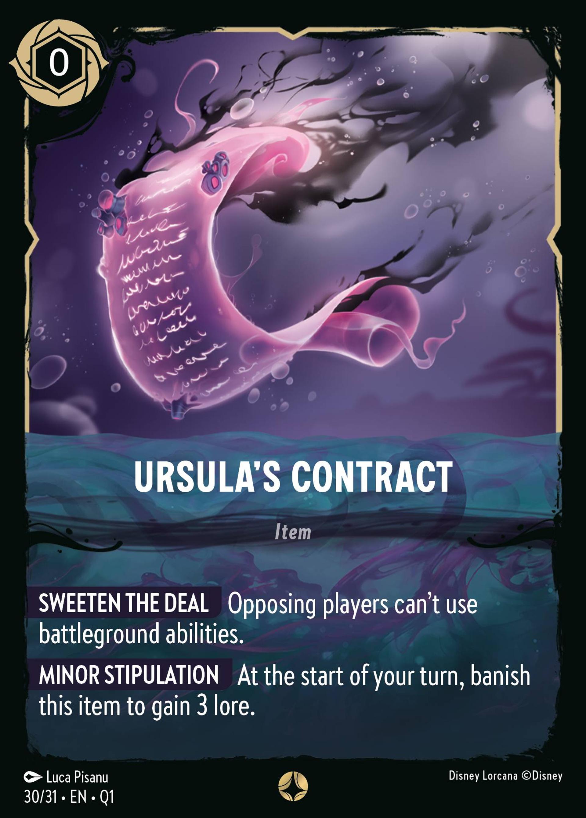 Ursula's Contract — Illumineer's Quest: Deep Trouble — Lorcana