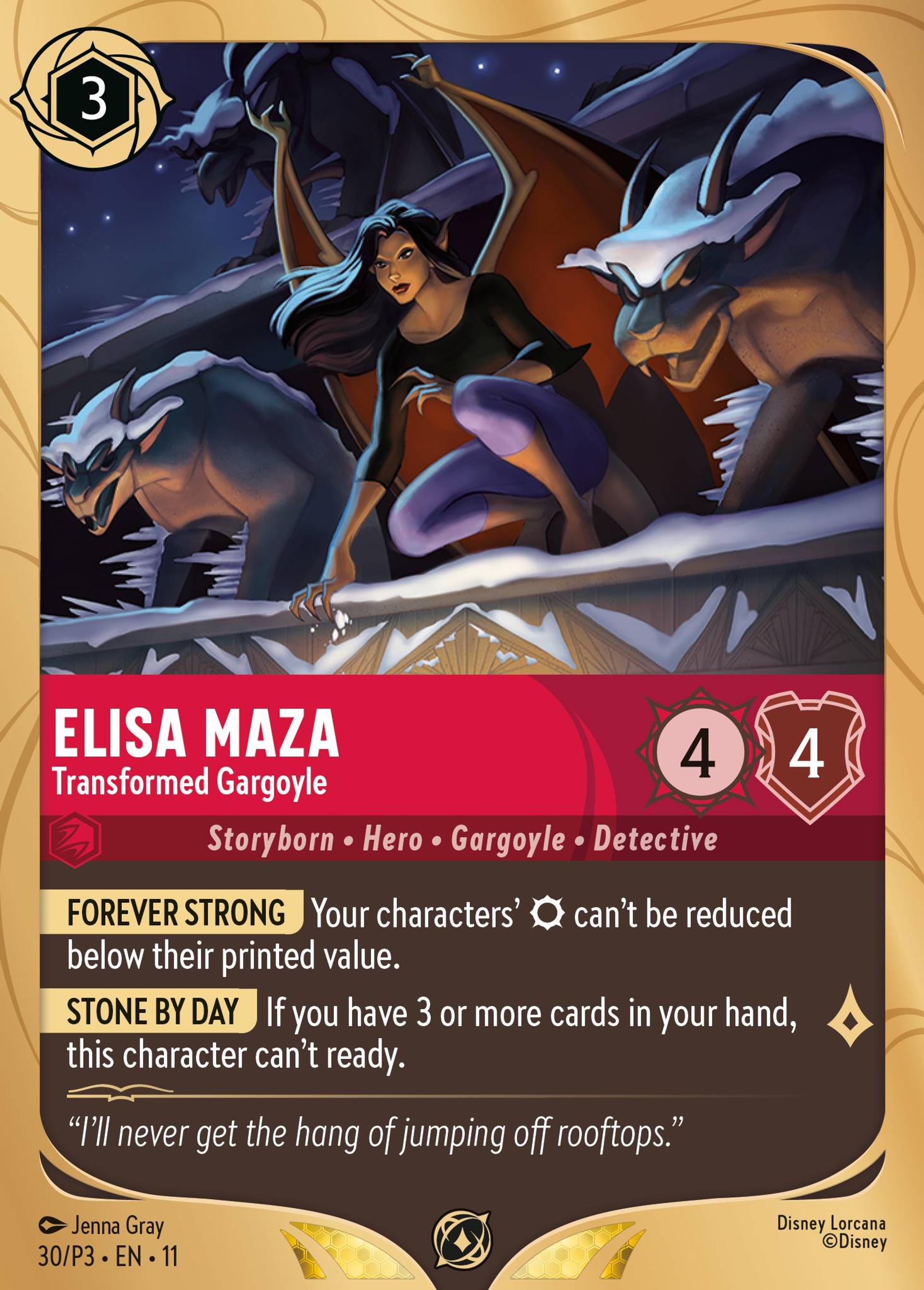 Elisa Maza - Transformed Gargoyle — Promos - Year 3 — Lorcana