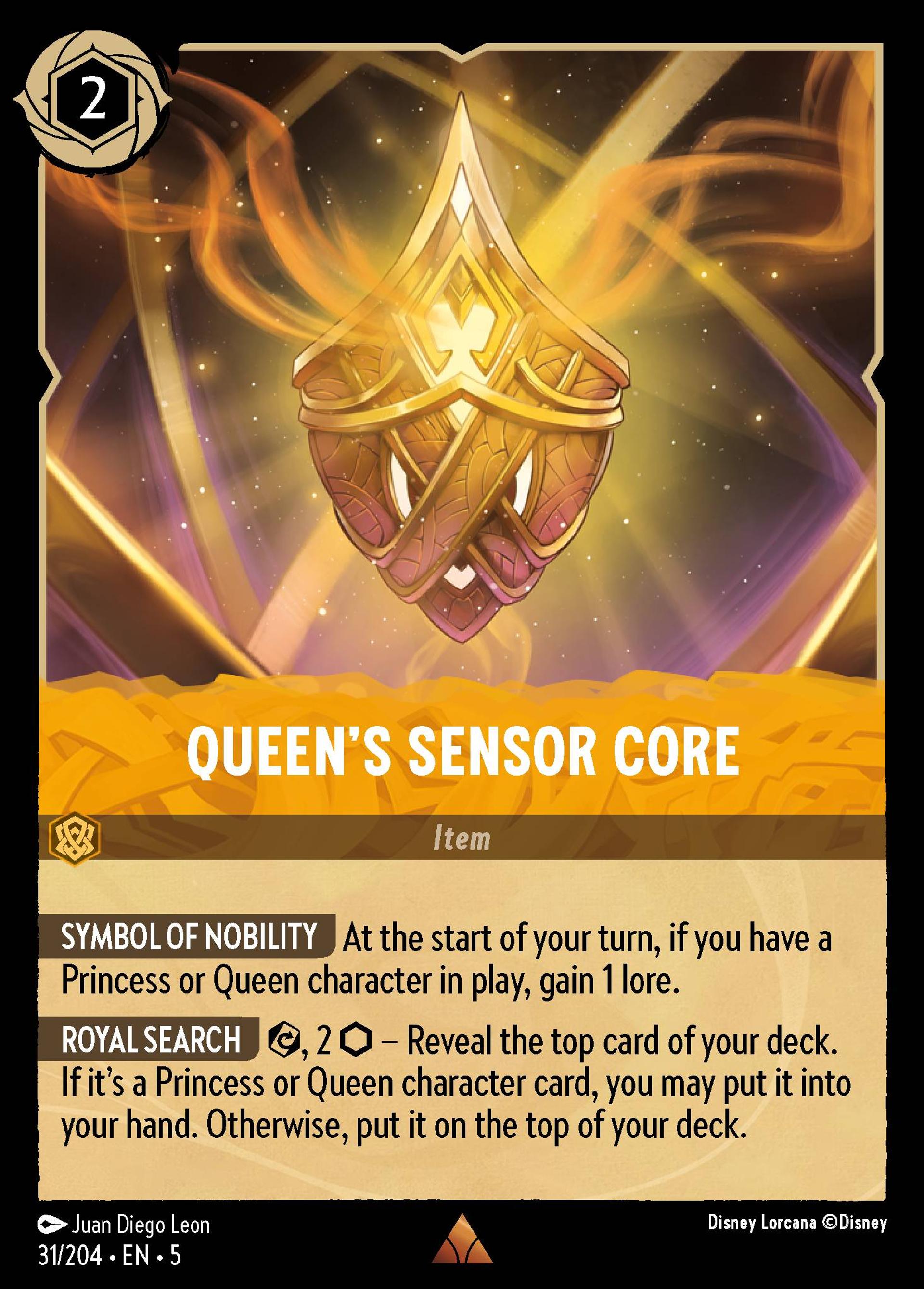 Queen's Sensor Core — Shimmering Skies — Lorcana