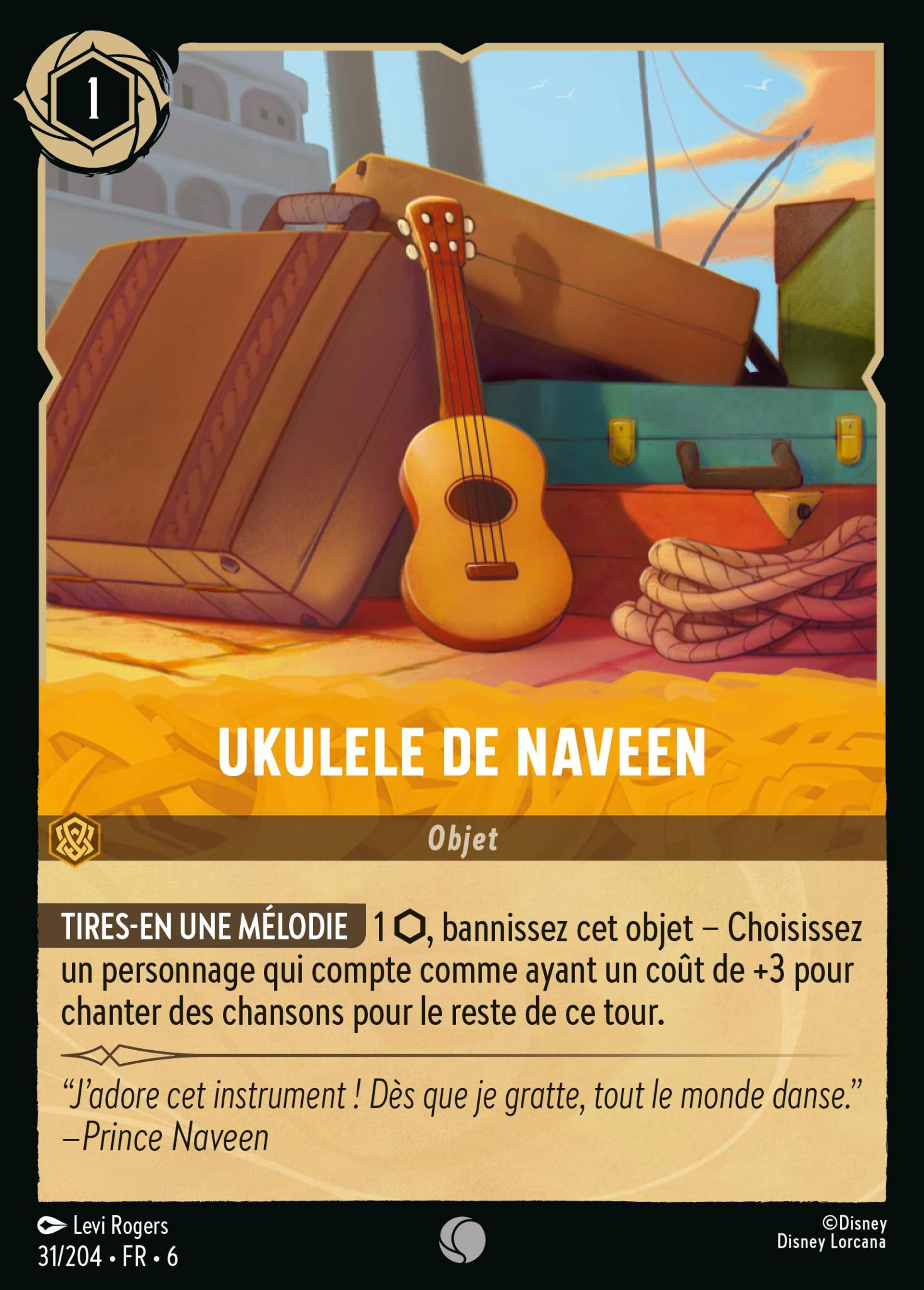 Ukulele de Naveen — Azurite Sea — Lorcana