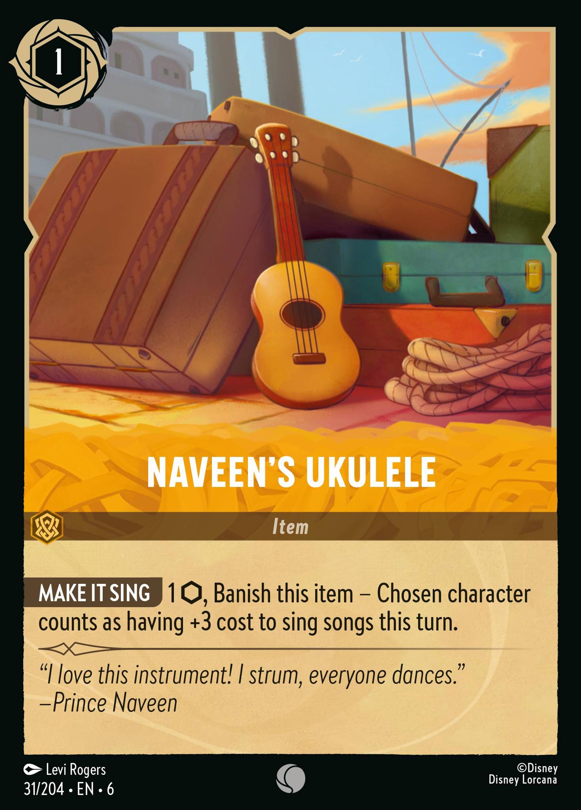 Naveen's Ukulele — Azurite Sea — Lorcana