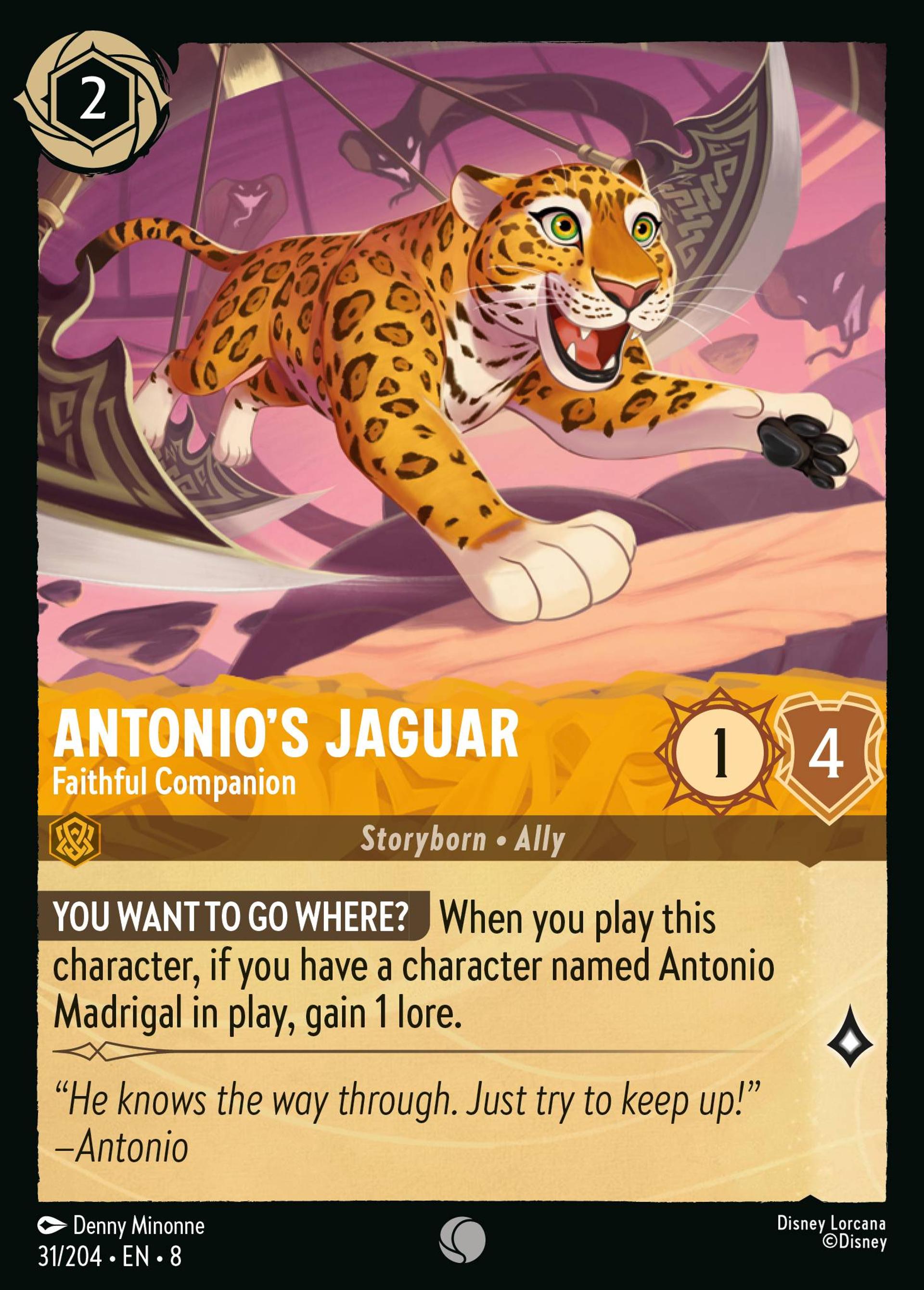 Jaguar d'Antonio - Fidèle compagnon — The Reign of Jafar — Lorcana