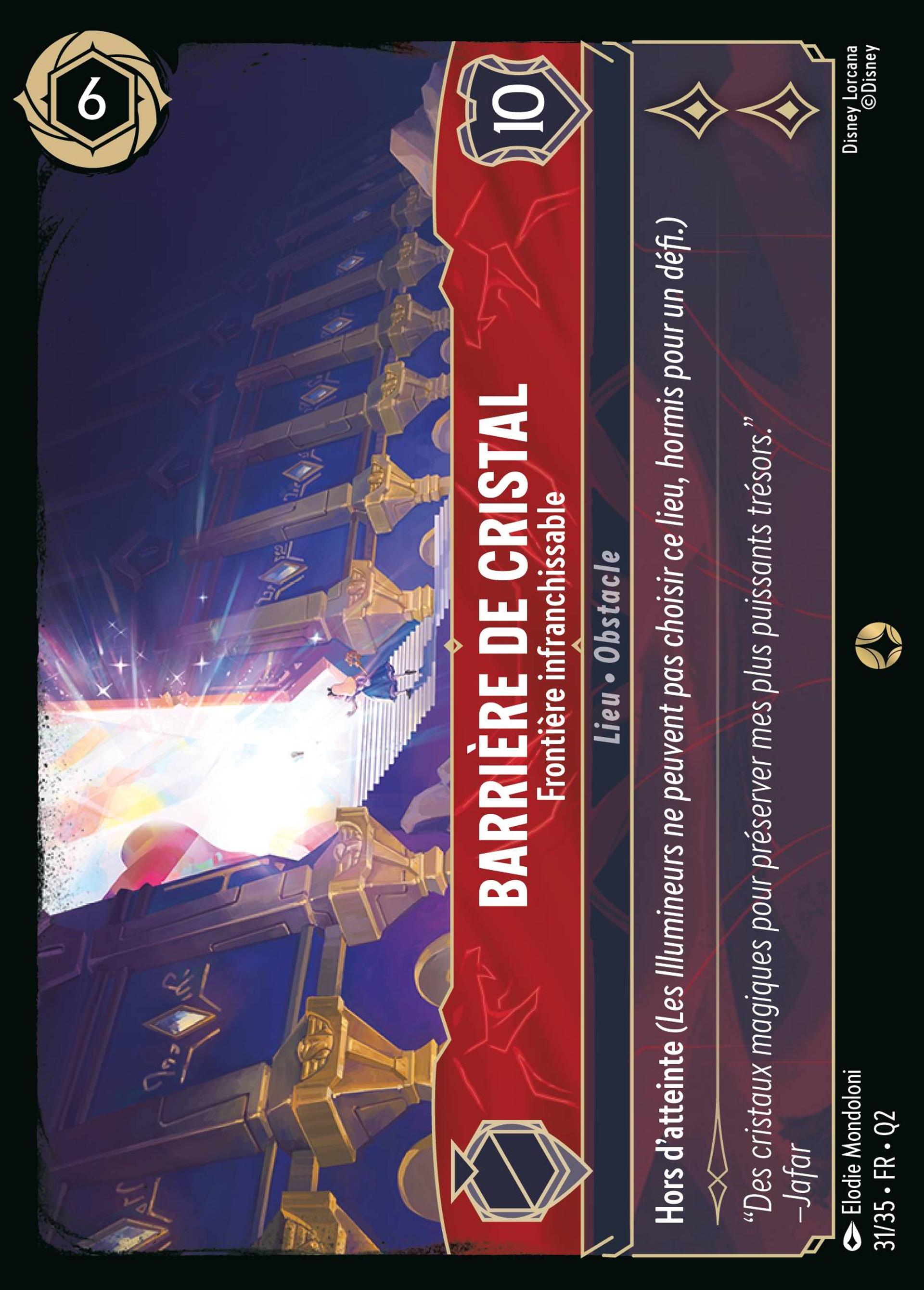 Barrière de cristal - Frontière infranchissable — Illumineer's Quest: Palace Heist — Lorcana