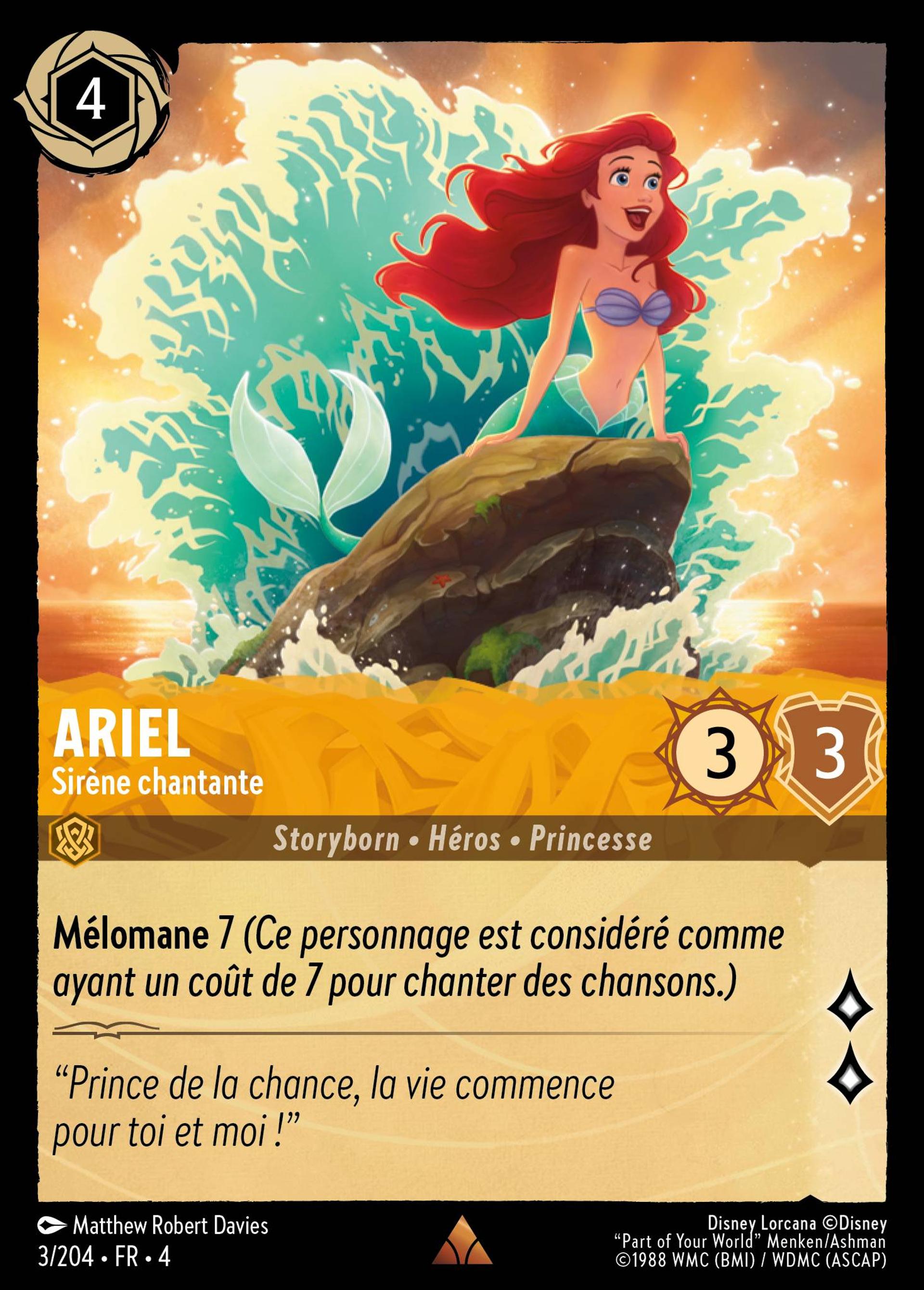 Ariel - Sirène chantante — Ursula's Return — Lorcana