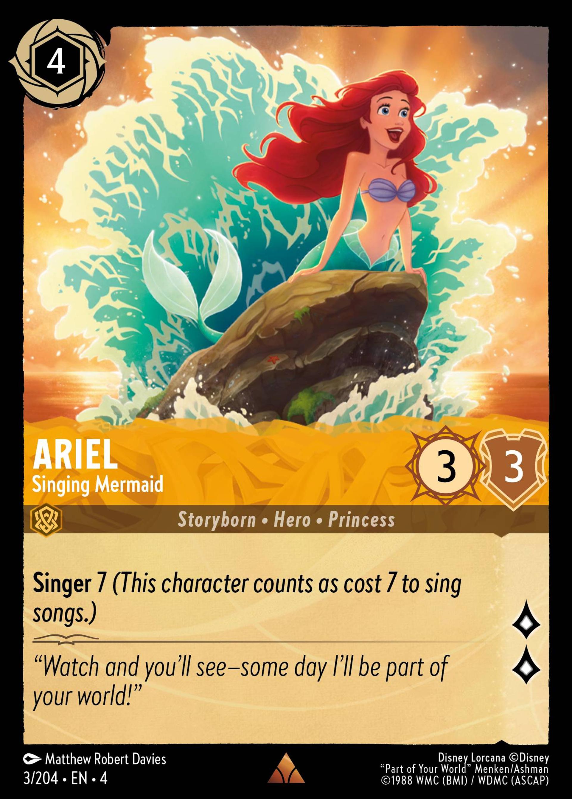 Ariel - Singing Mermaid — Ursula's Return — Lorcana