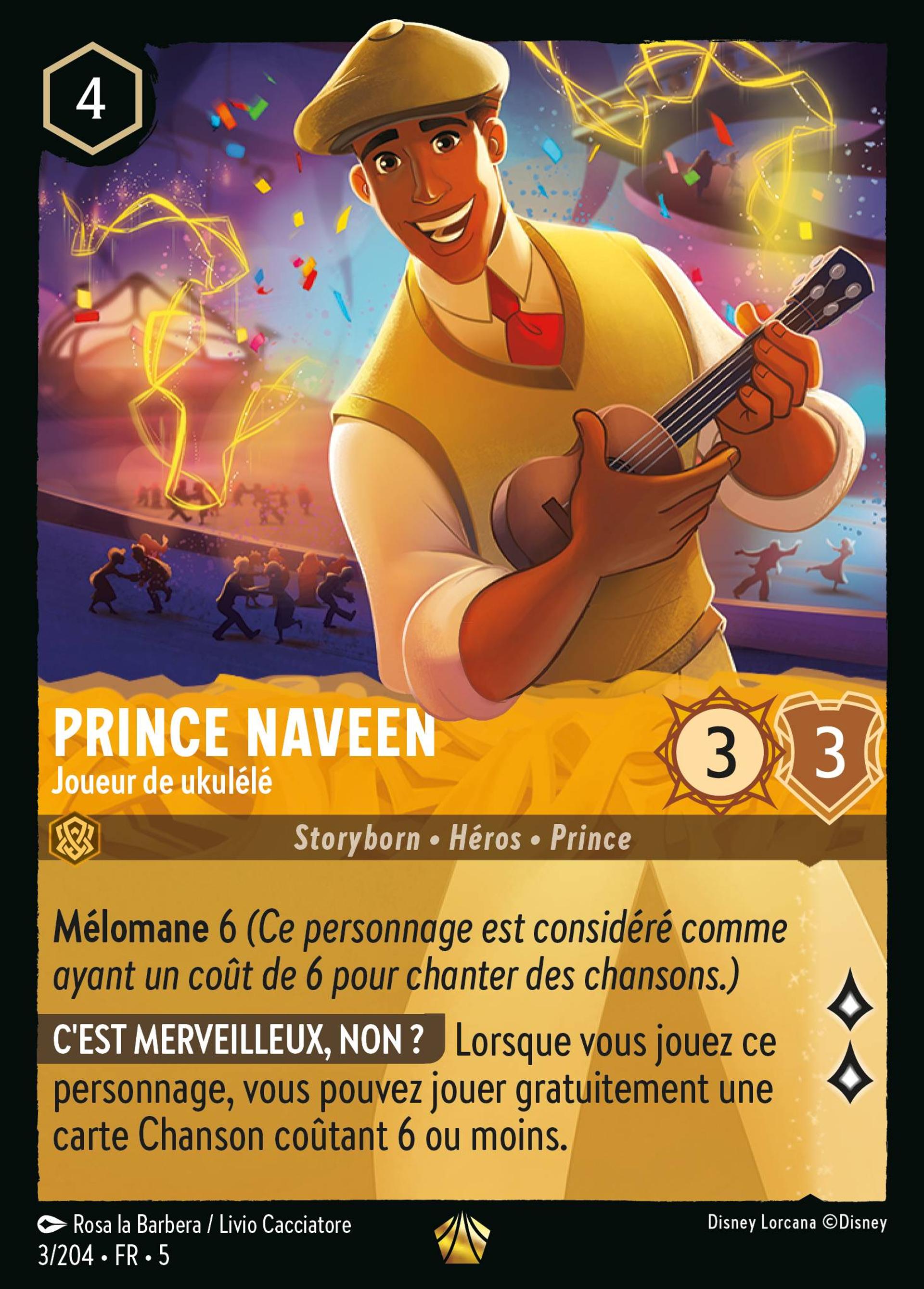 Prince Naveen - Joueur de ukulélé — Shimmering Skies — Lorcana