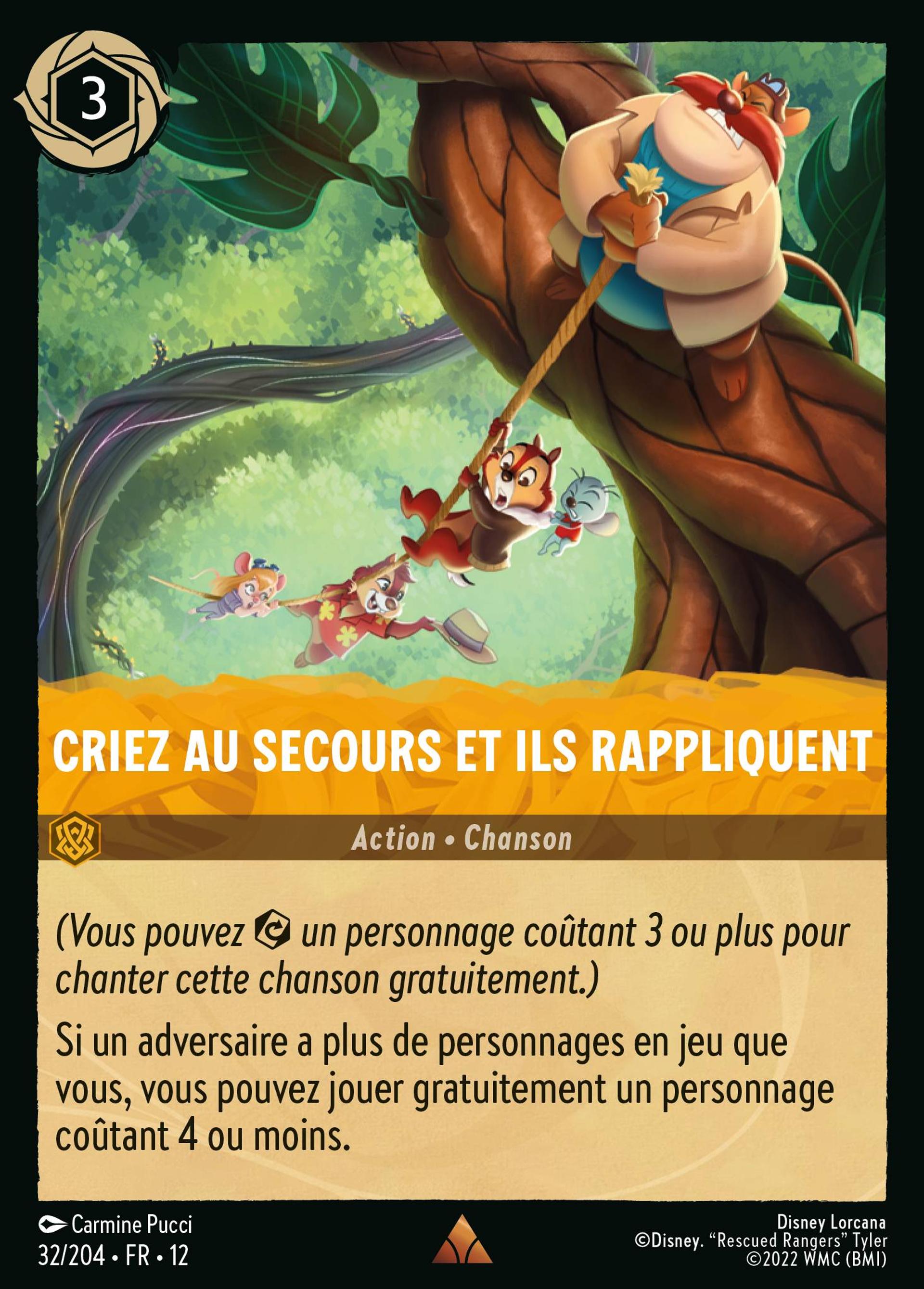 Criez au secours et ils rappliquent — Wilds Unknown — Lorcana
