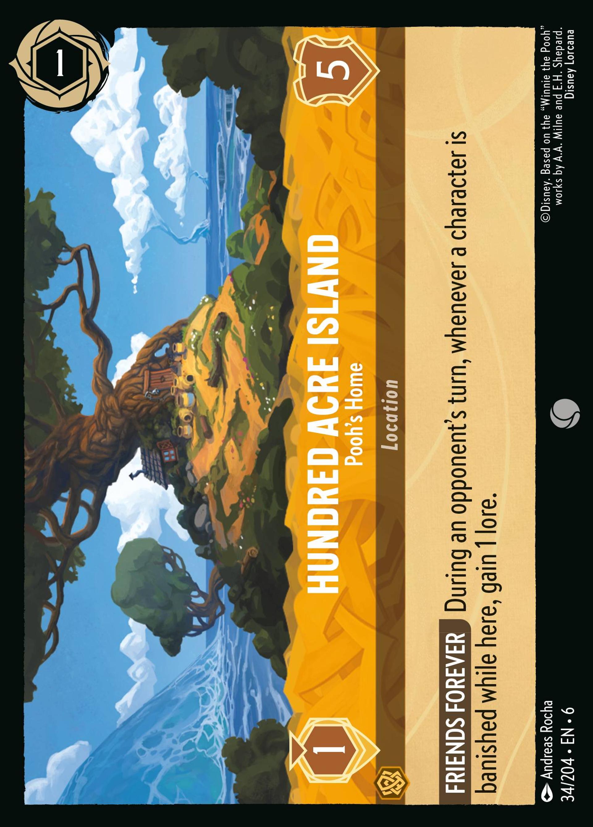 Hundred Acre Island - Pooh's Home — Azurite Sea — Lorcana