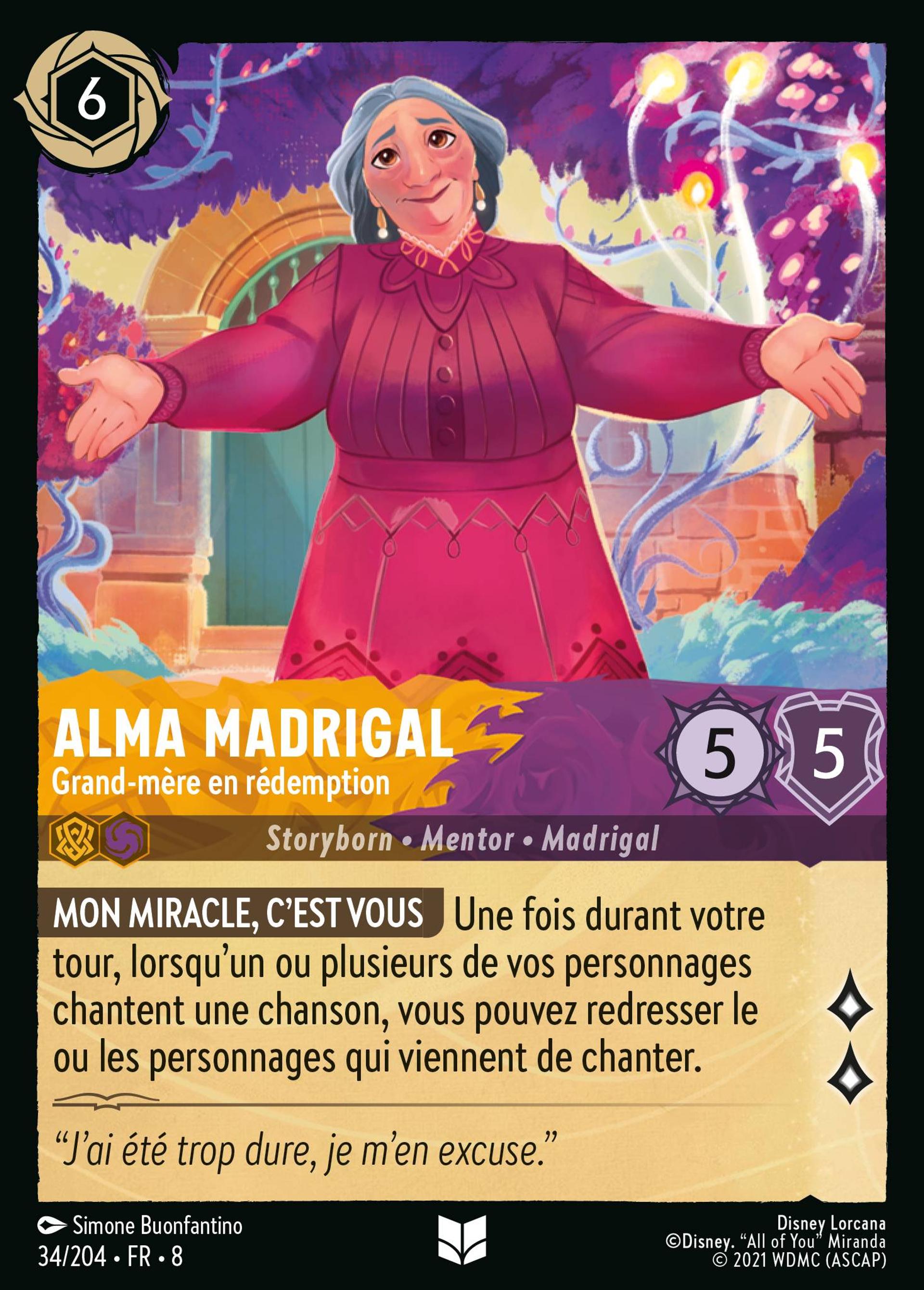 Alma Madrigal - Grand-mère en rédemption — The Reign of Jafar — Lorcana