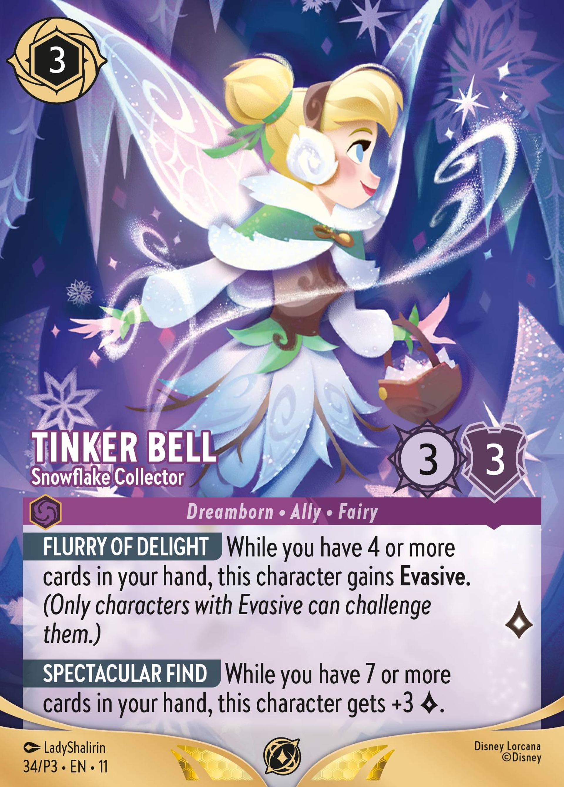 Tinker Bell - Snowflake Collector — Promos - Year 3 — Lorcana
