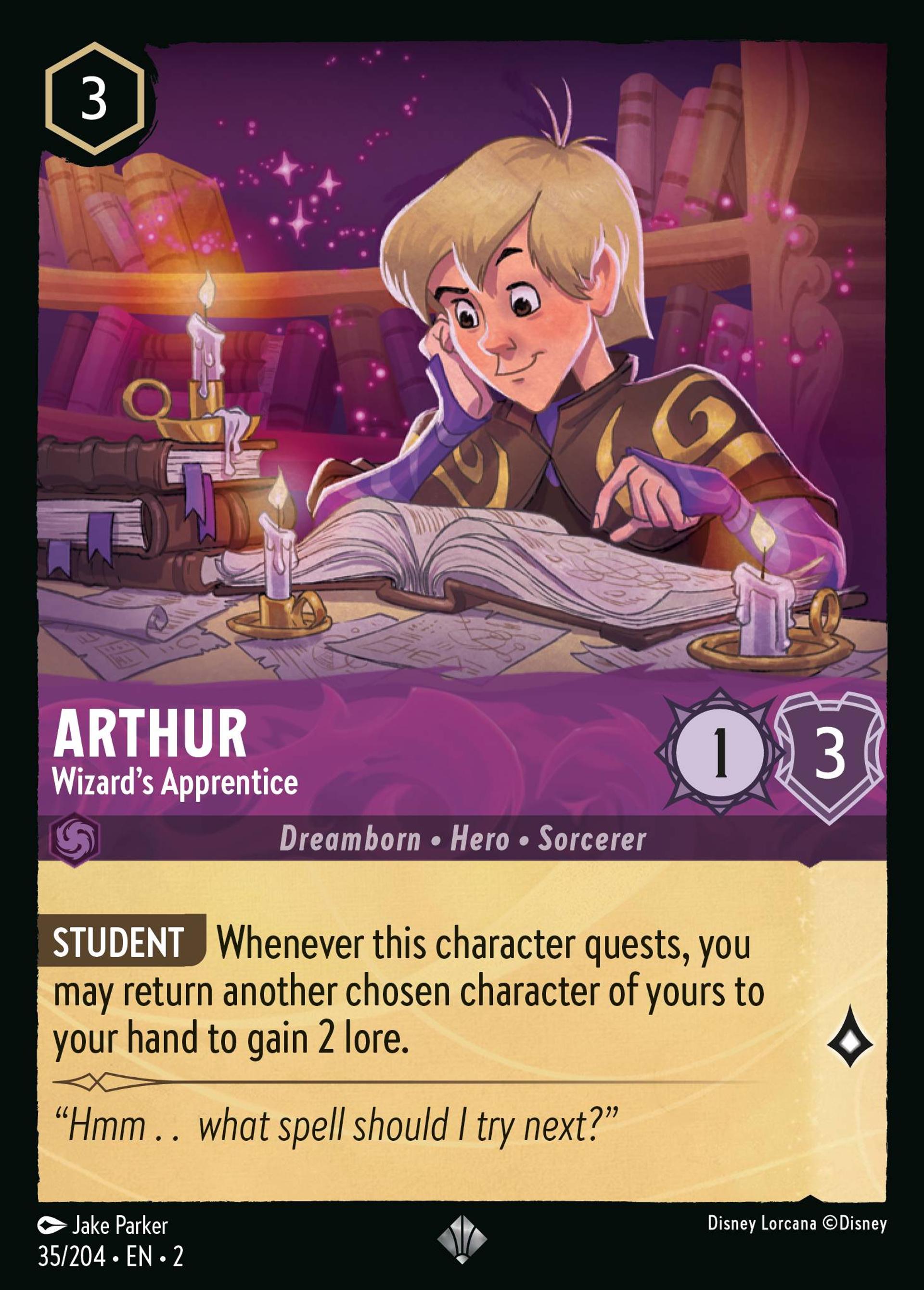 Arthur - Wizard's Apprentice — Rise of the Floodborn — Lorcana