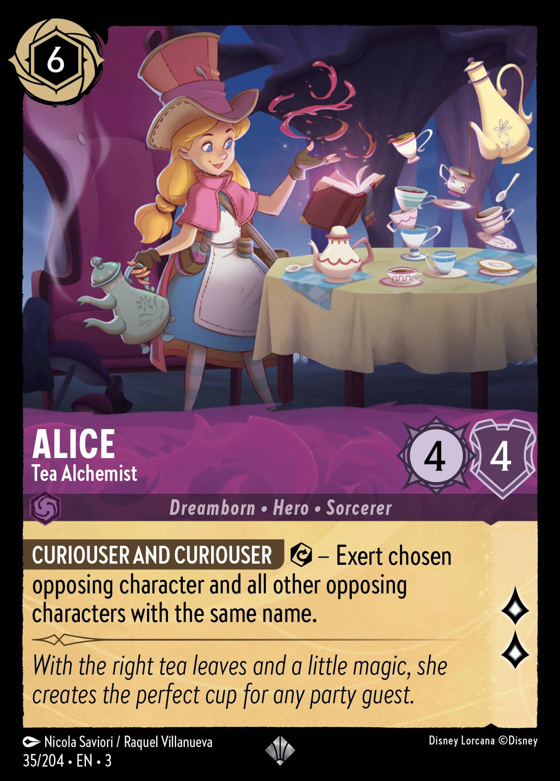 Alice - Alchimiste théinée — Into the Inklands — Lorcana