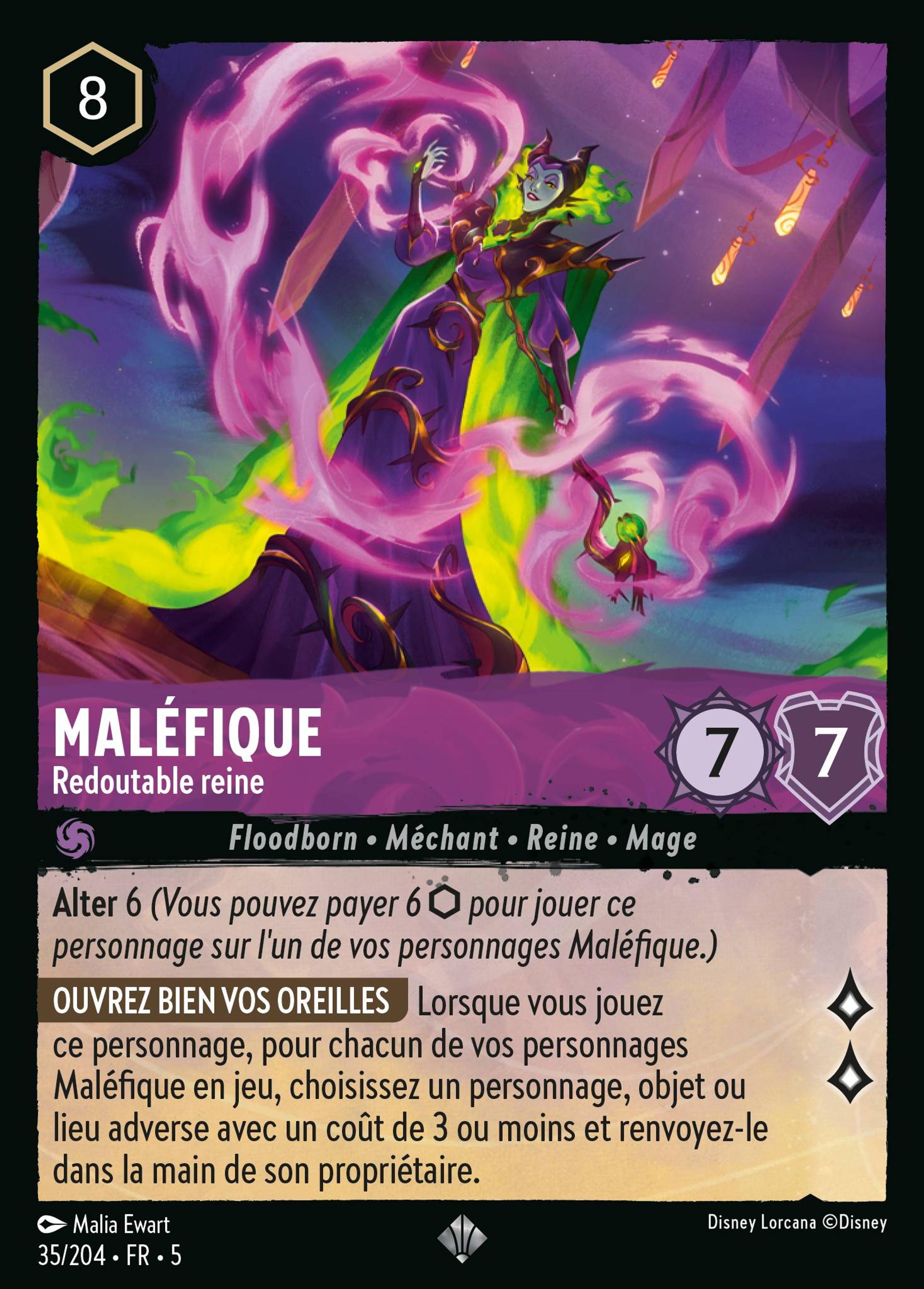 Maléfique - Redoutable reine — Shimmering Skies — Lorcana