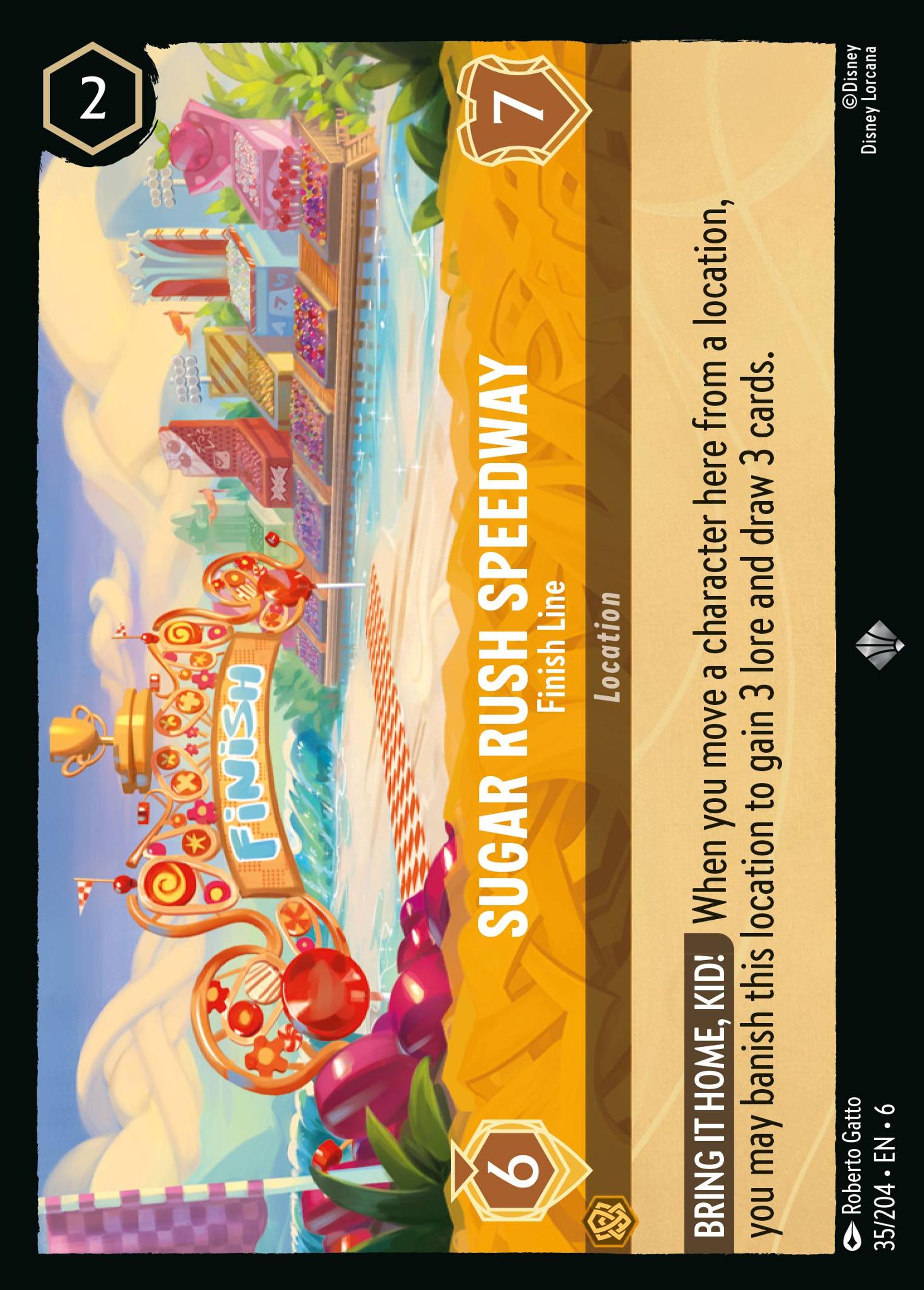 Sugar Rush Speedway - Finish Line — Azurite Sea — Lorcana