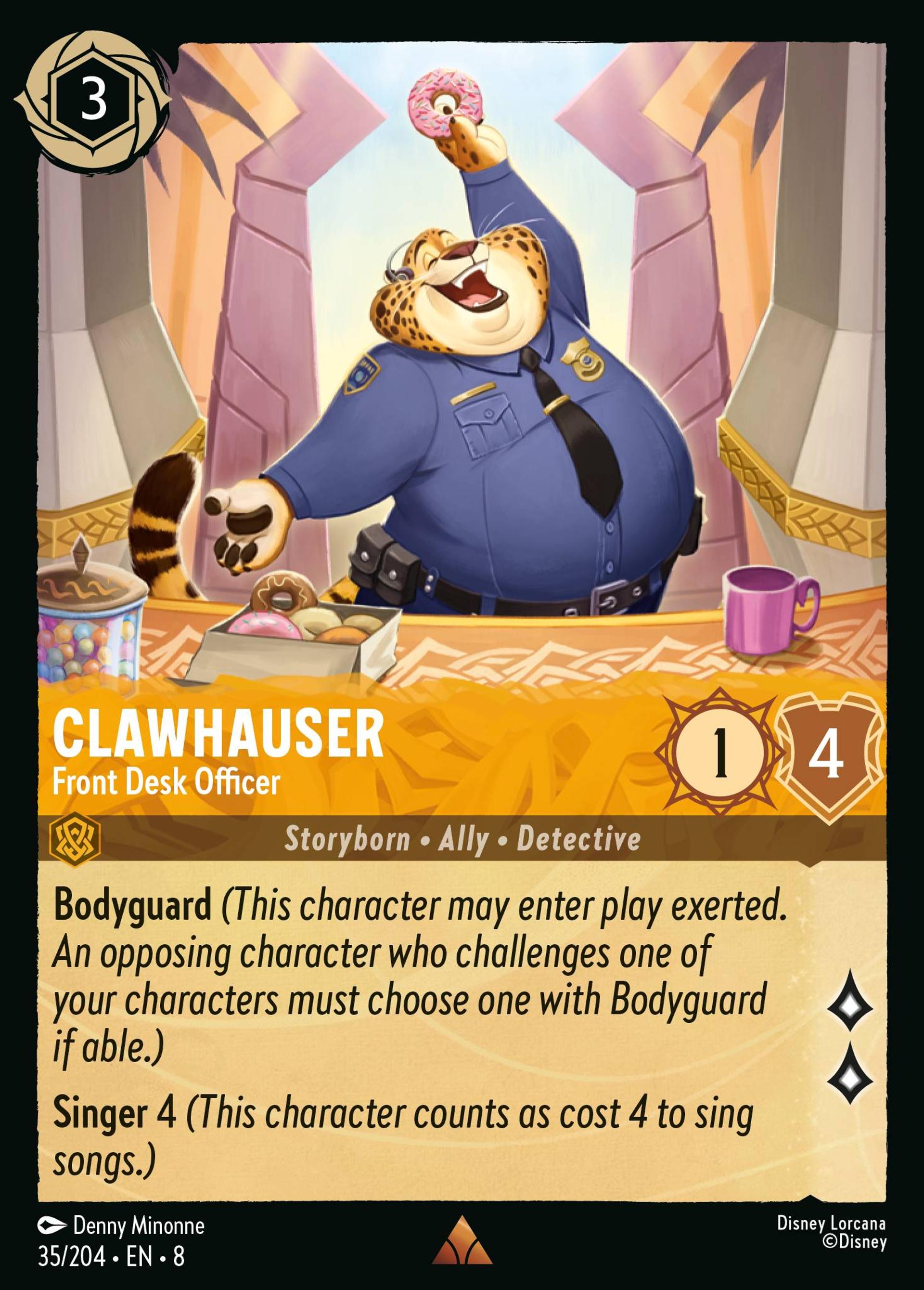 Clawhauser - Agent d'accueil — The Reign of Jafar — Lorcana