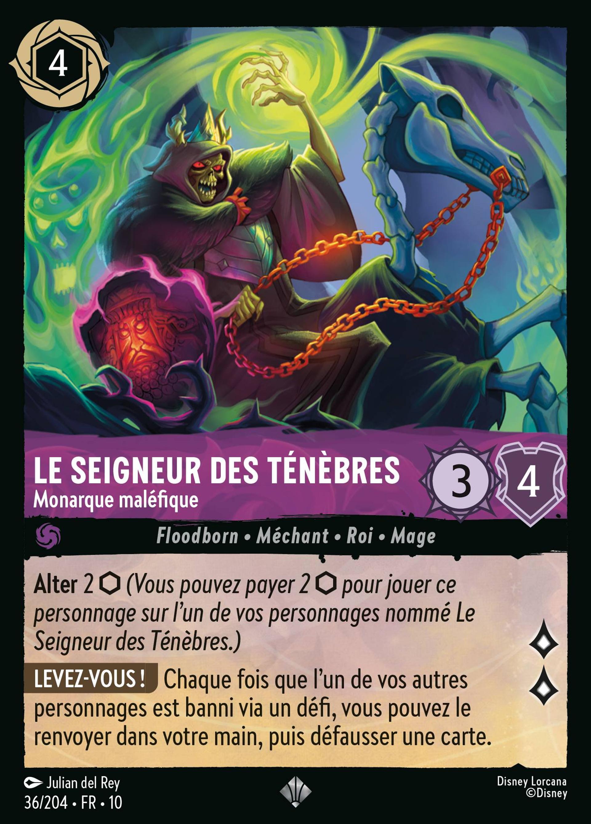 Le Seigneur des Ténèbres - Monarque maléfique — Whispers in the Well — Lorcana