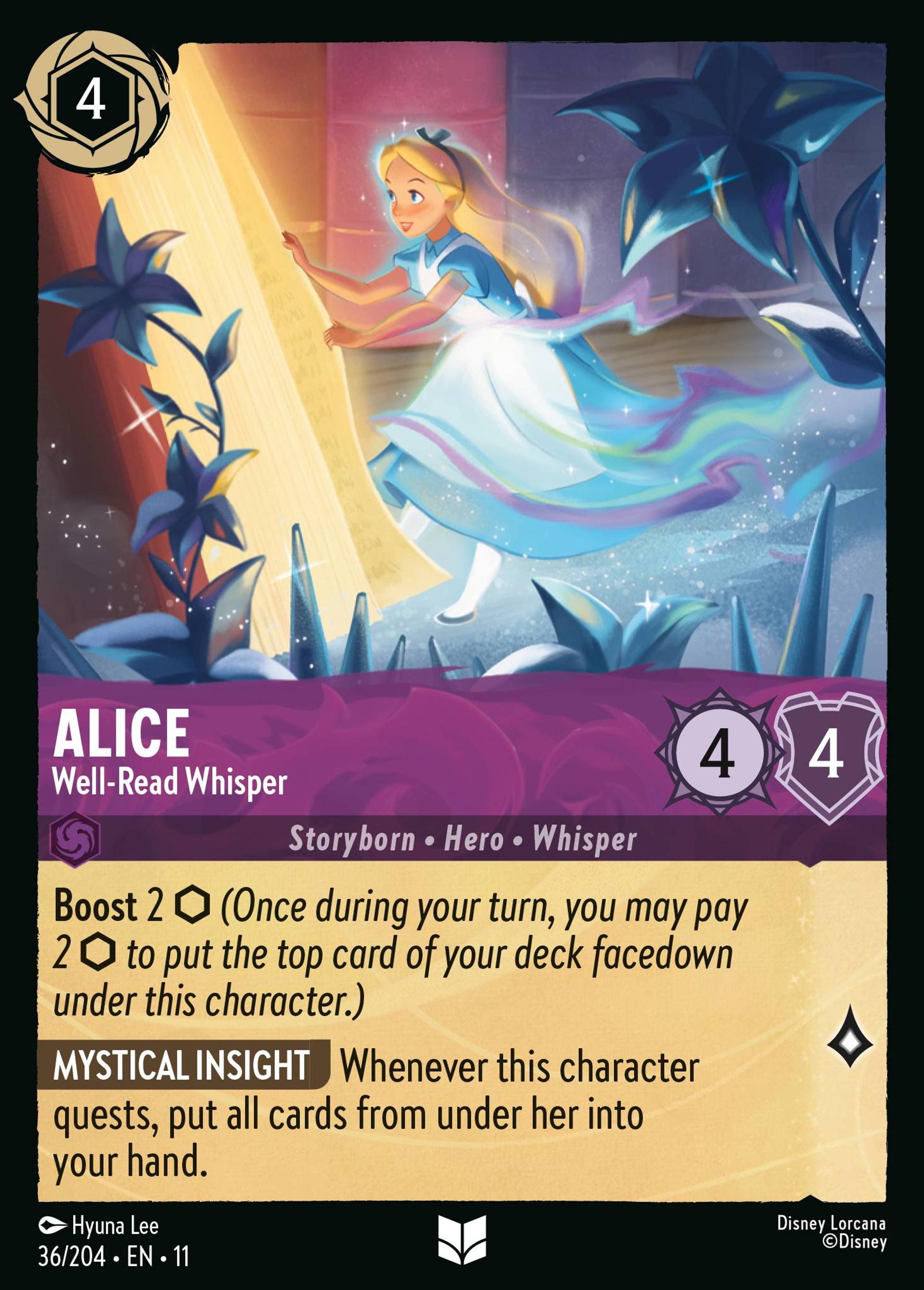 Alice - Well-Read Whisper — Winterspell — Lorcana