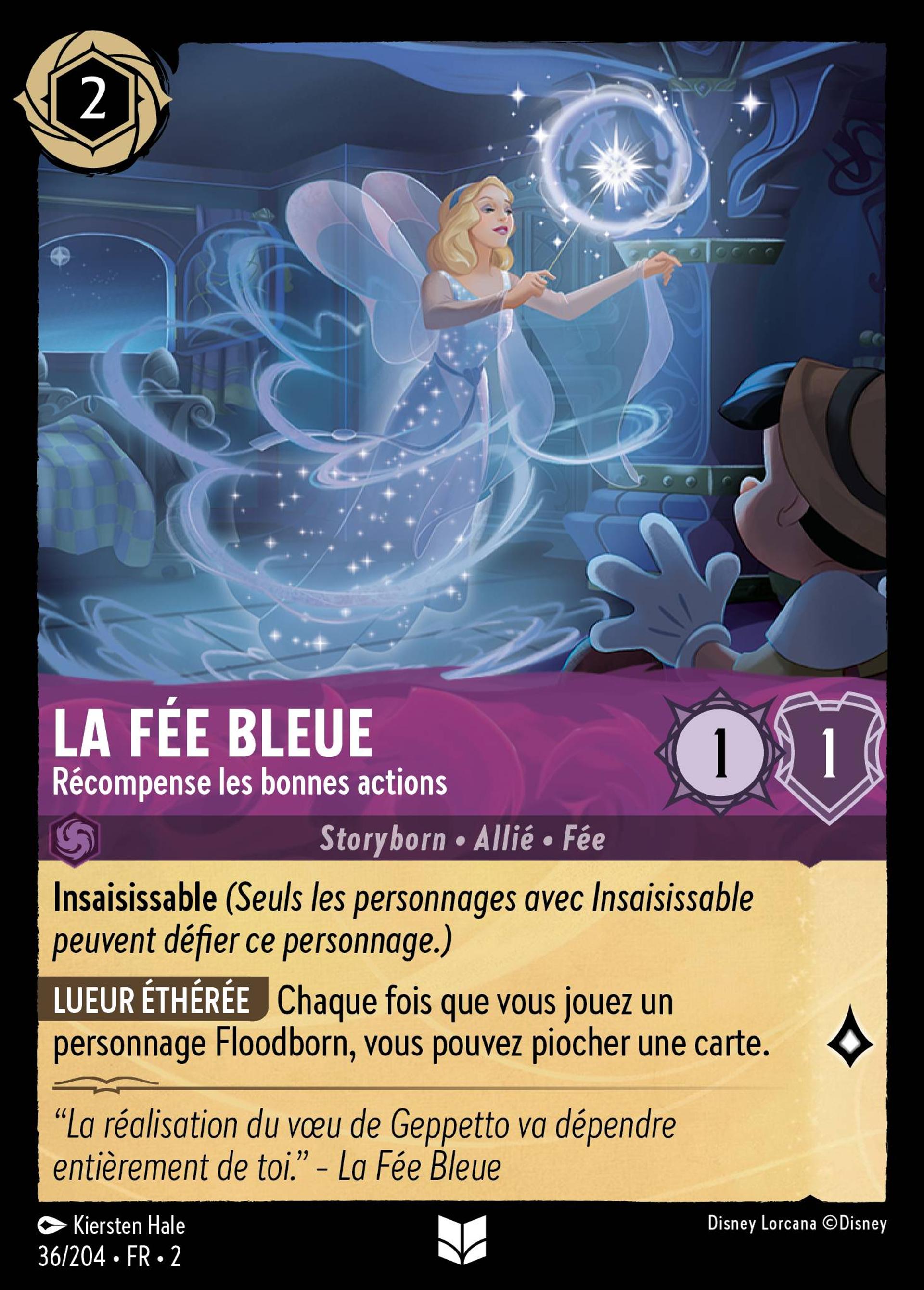 La Fée Bleue - Récompense les bonnes actions — Rise of the Floodborn — Lorcana