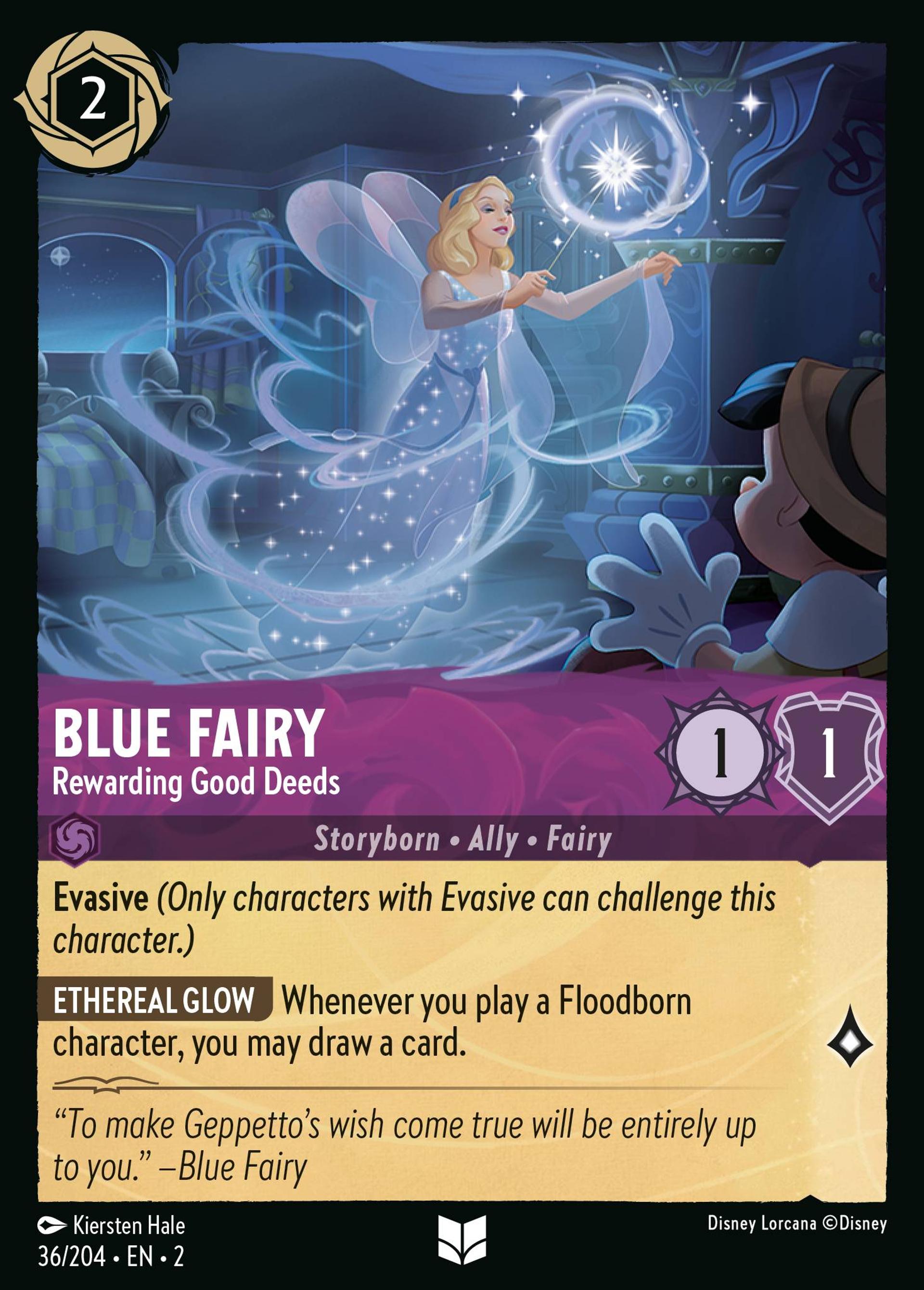 Blue Fairy - Rewarding Good Deeds — Rise of the Floodborn — Lorcana