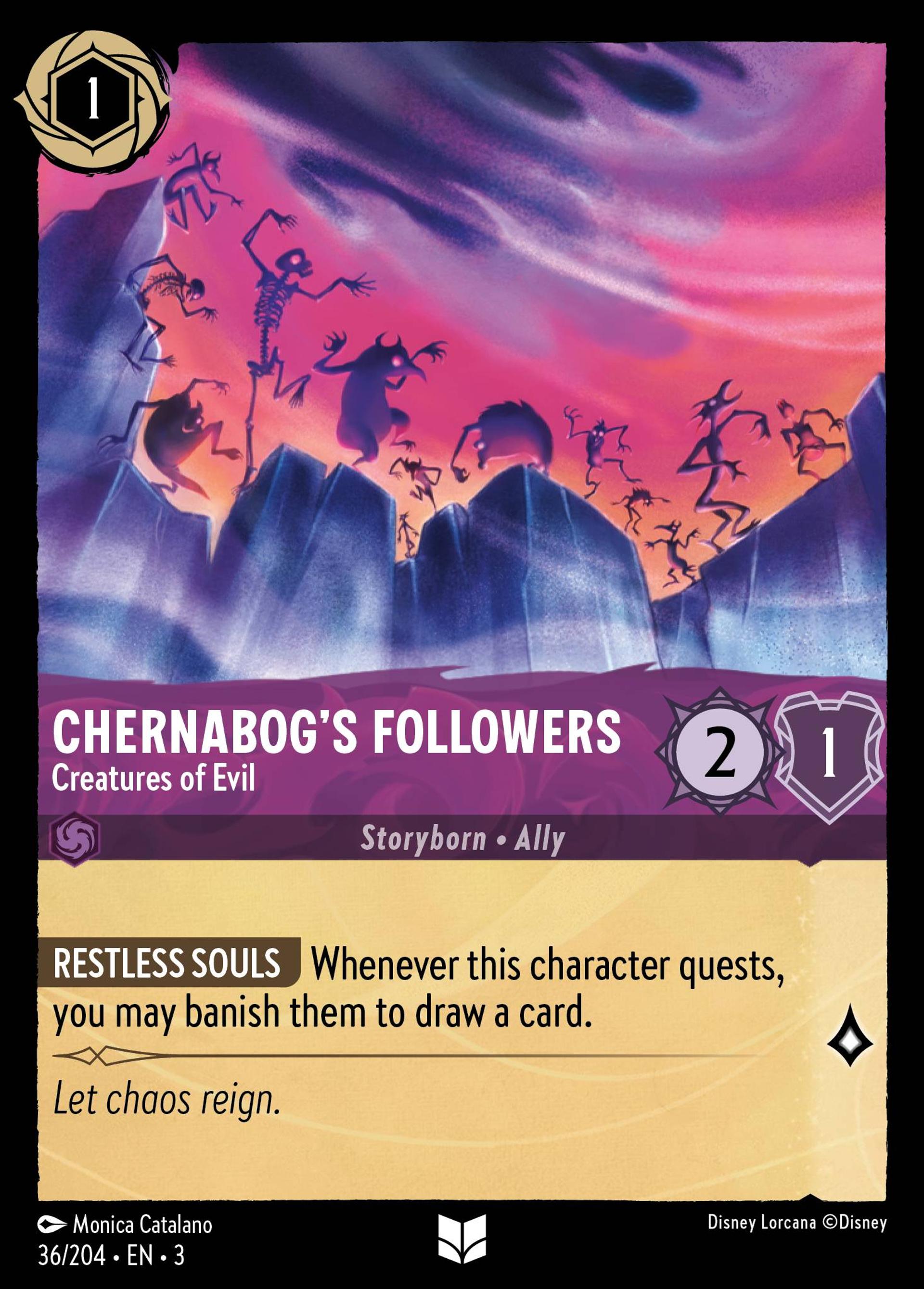 Adeptes de Chernabog - Créatures du mal — Into the Inklands — Lorcana