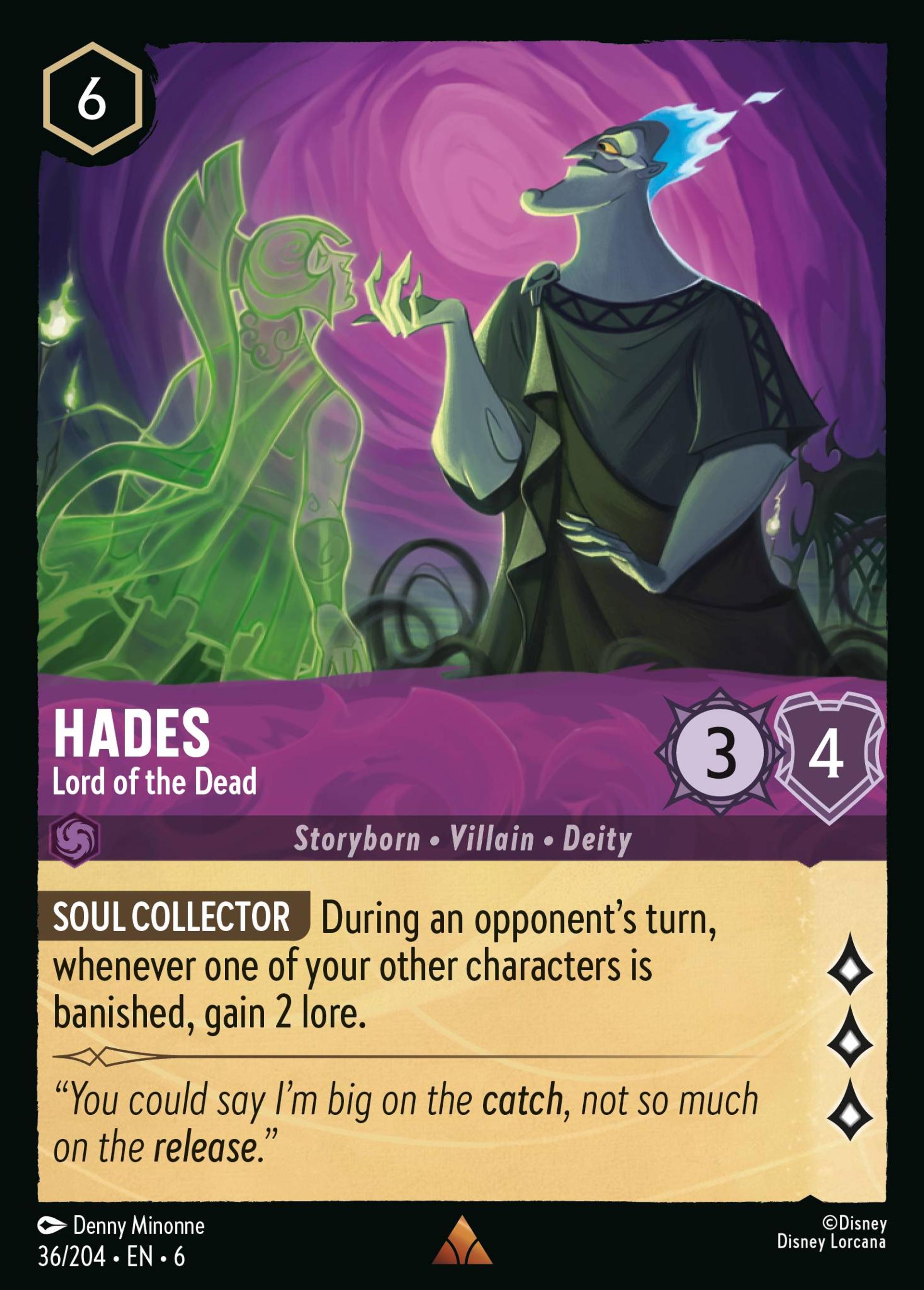 Hades - Lord of the Dead — Azurite Sea — Lorcana