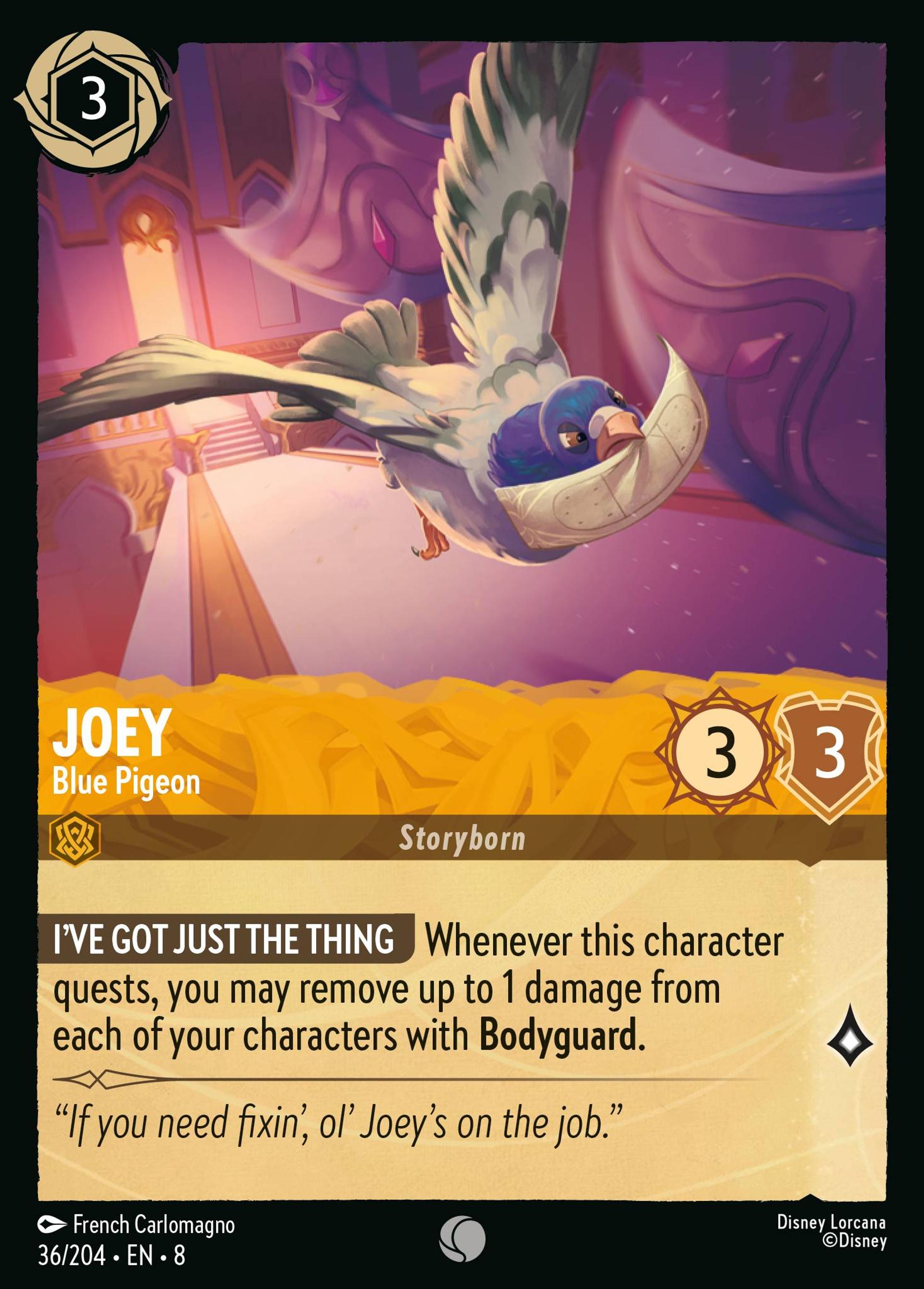 Joey le pigeon - Pigeon bleu — The Reign of Jafar — Lorcana