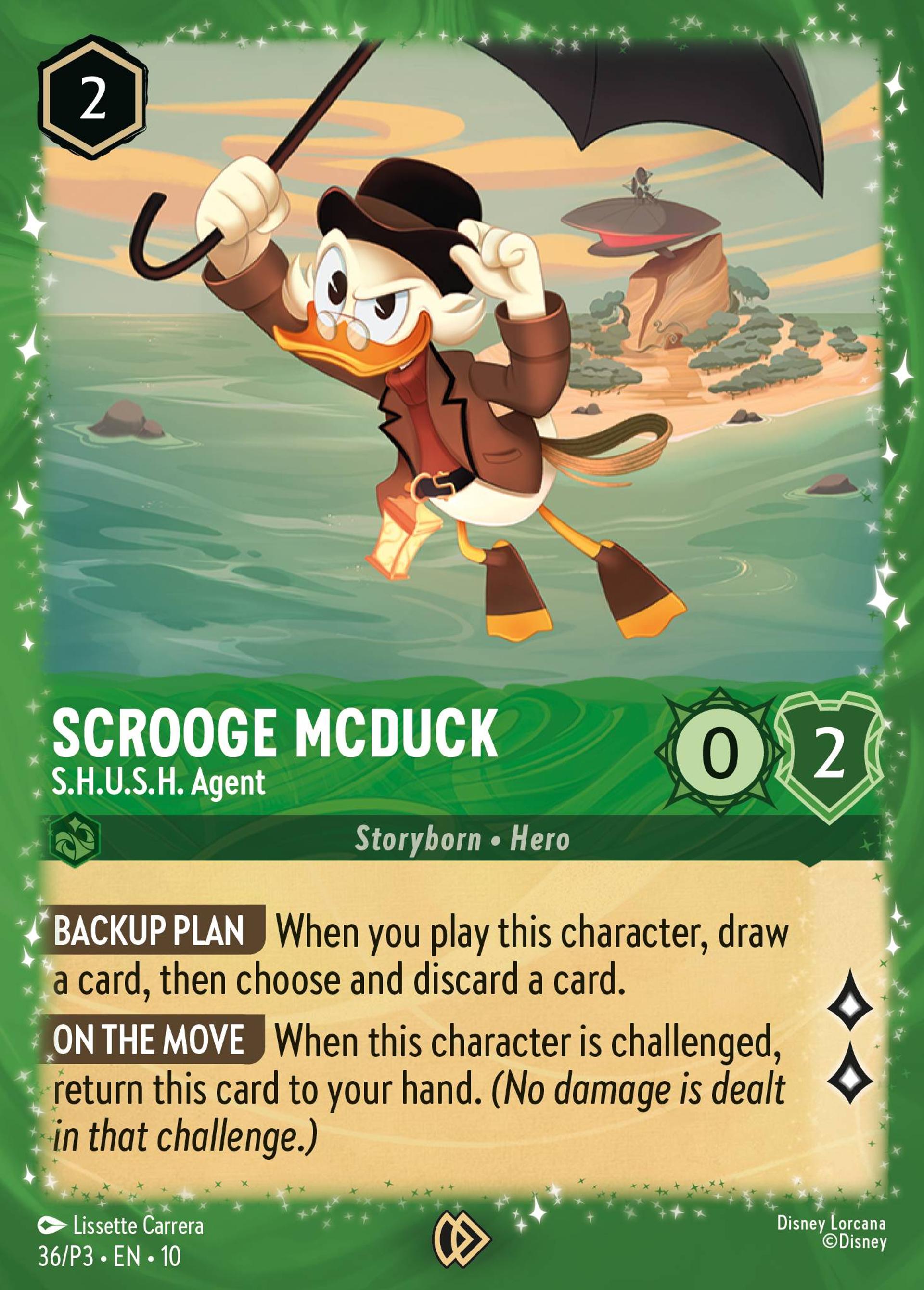 Scrooge McDuck - S.H.U.S.H. Agent — Promos - Year 3 — Lorcana