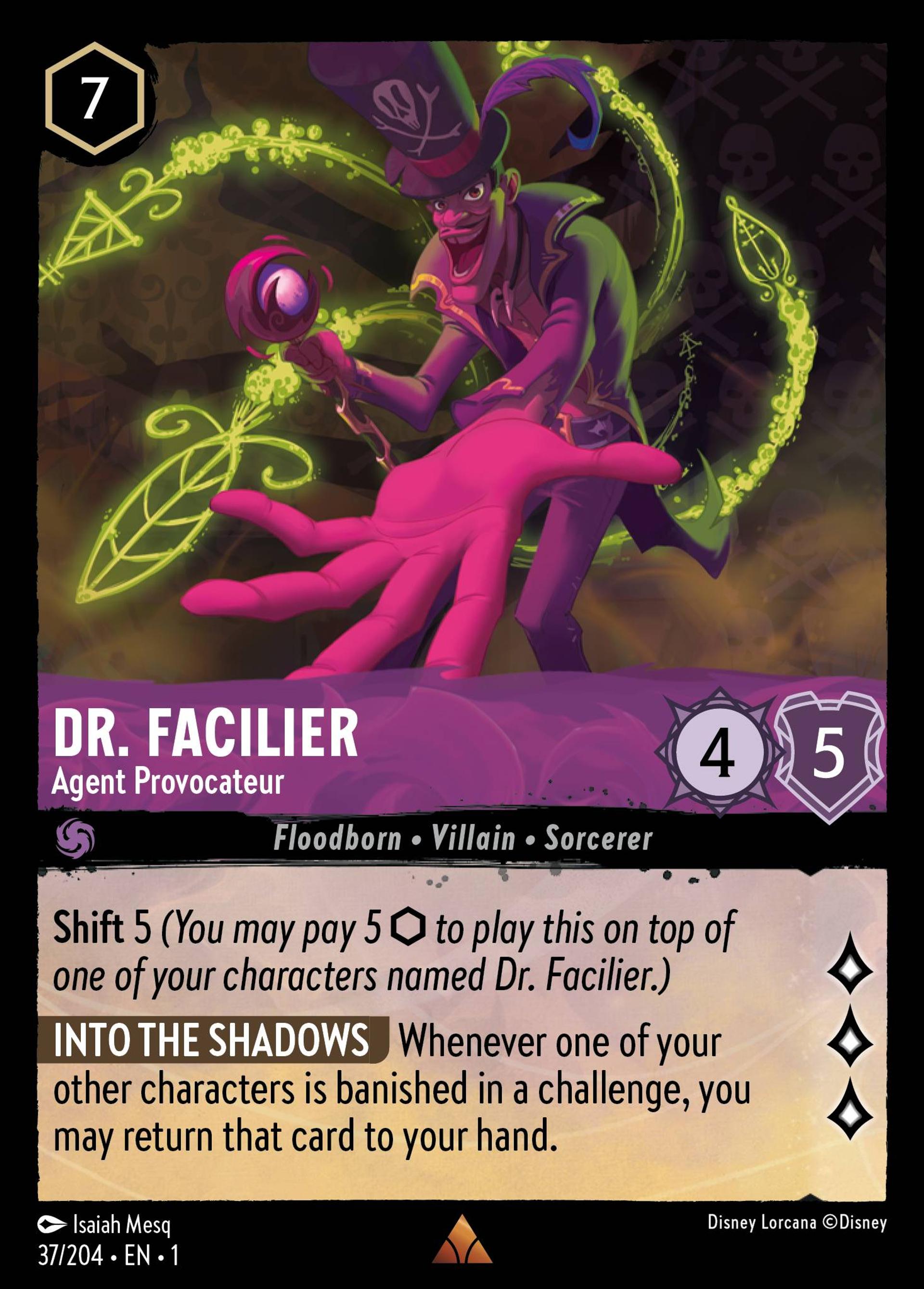 Dr. Facilier - Agent Provocateur — The First Chapter — Lorcana