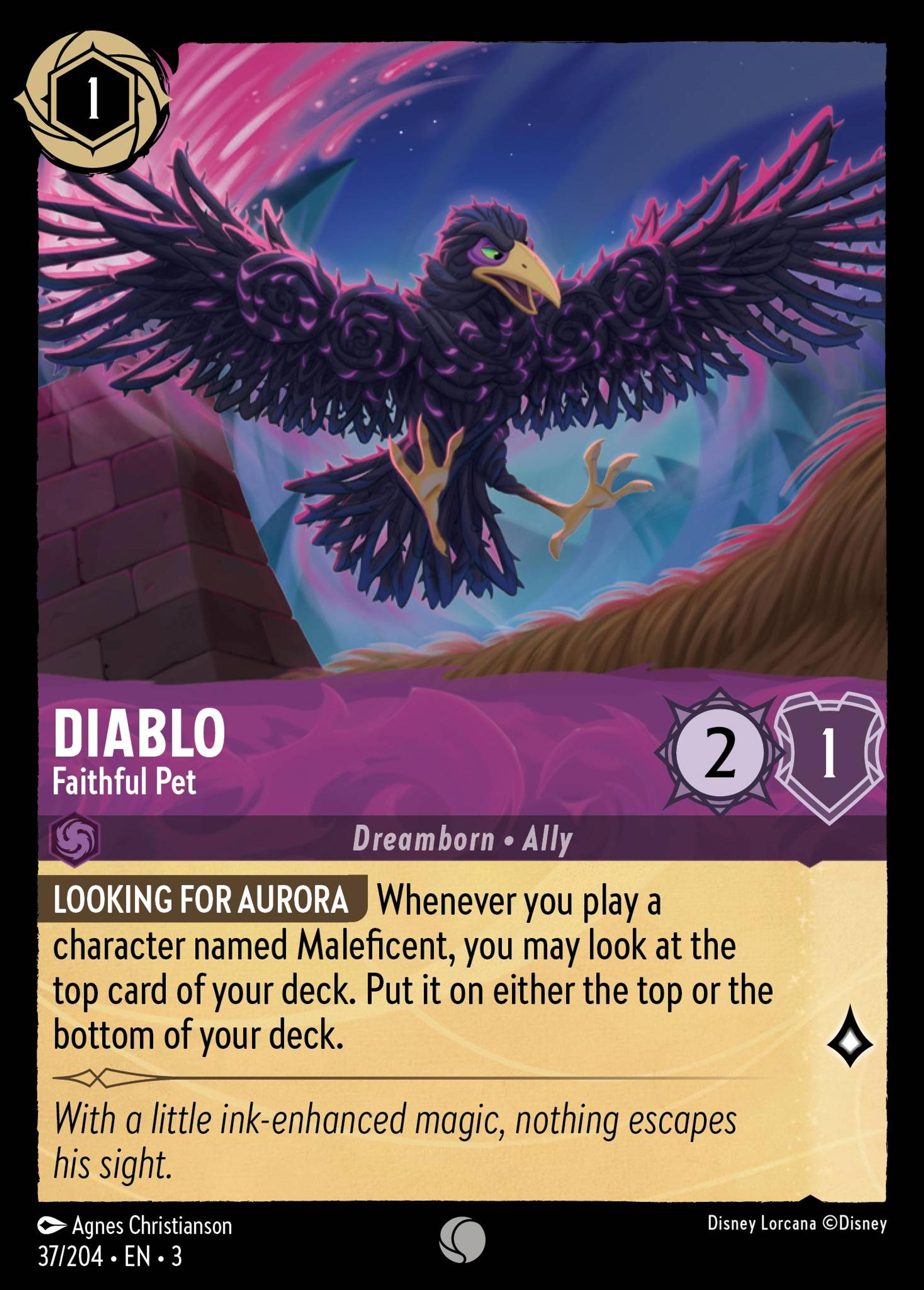 Diablo - Animal de compagnie fidèle — Into the Inklands — Lorcana