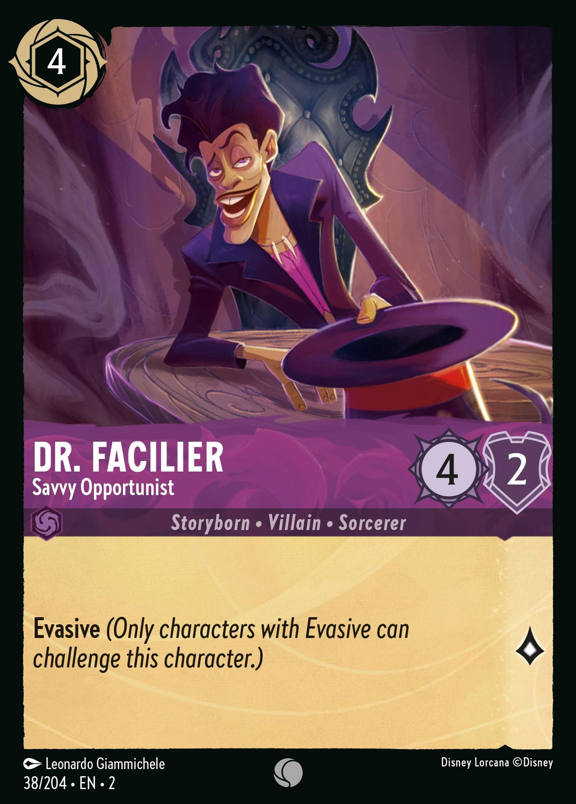 Dr. Facilier - Savvy Opportunist — Rise of the Floodborn — Lorcana