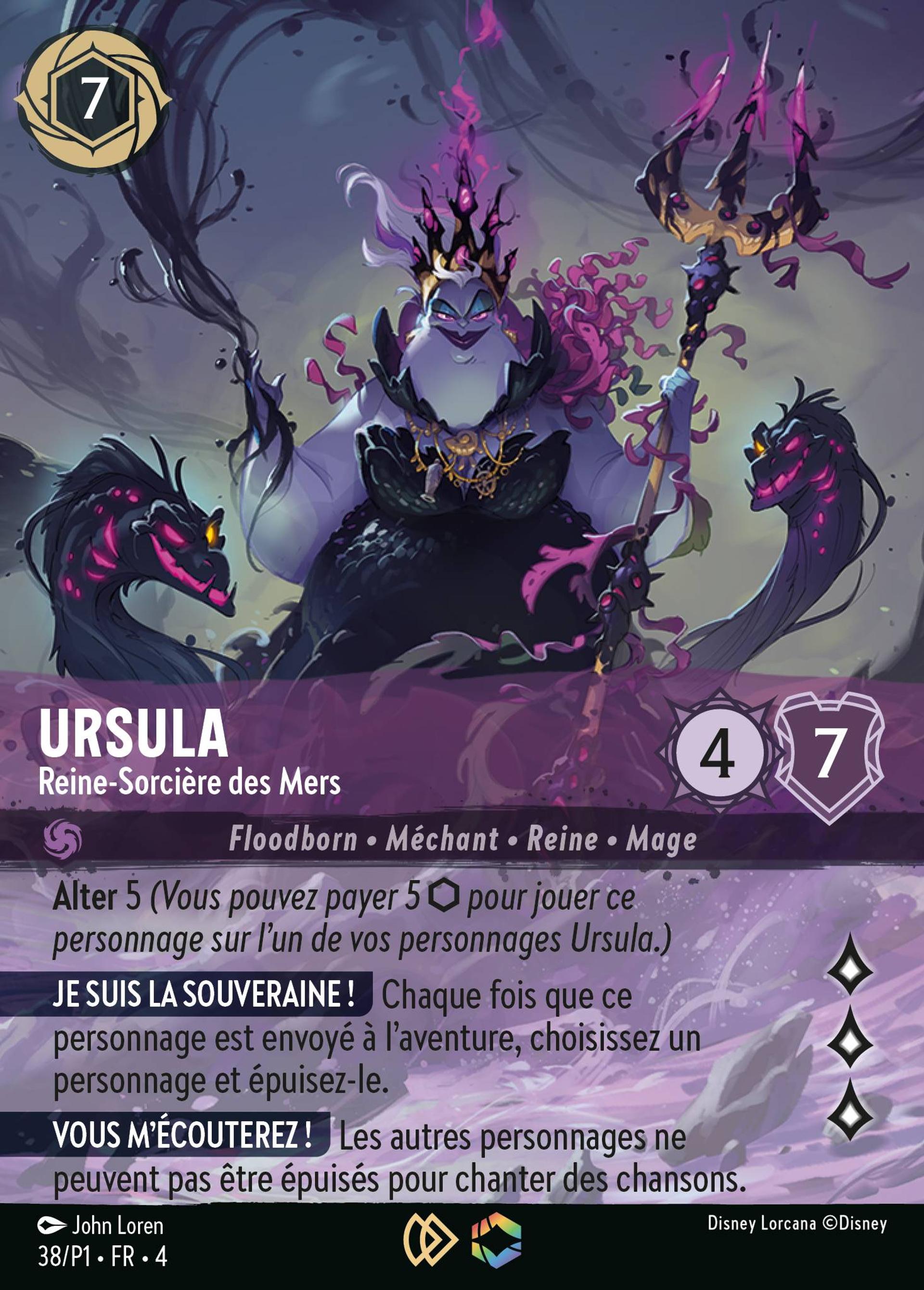 Ursula - Reine-Sorcière des Mers — Promos - Year 1 — Lorcana