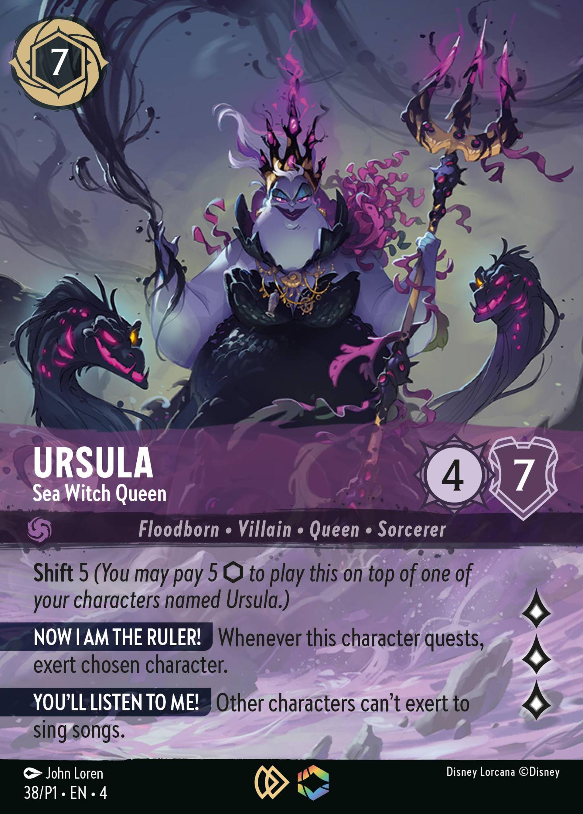 Ursula - Sea Witch Queen — Promos - Year 1 — Lorcana