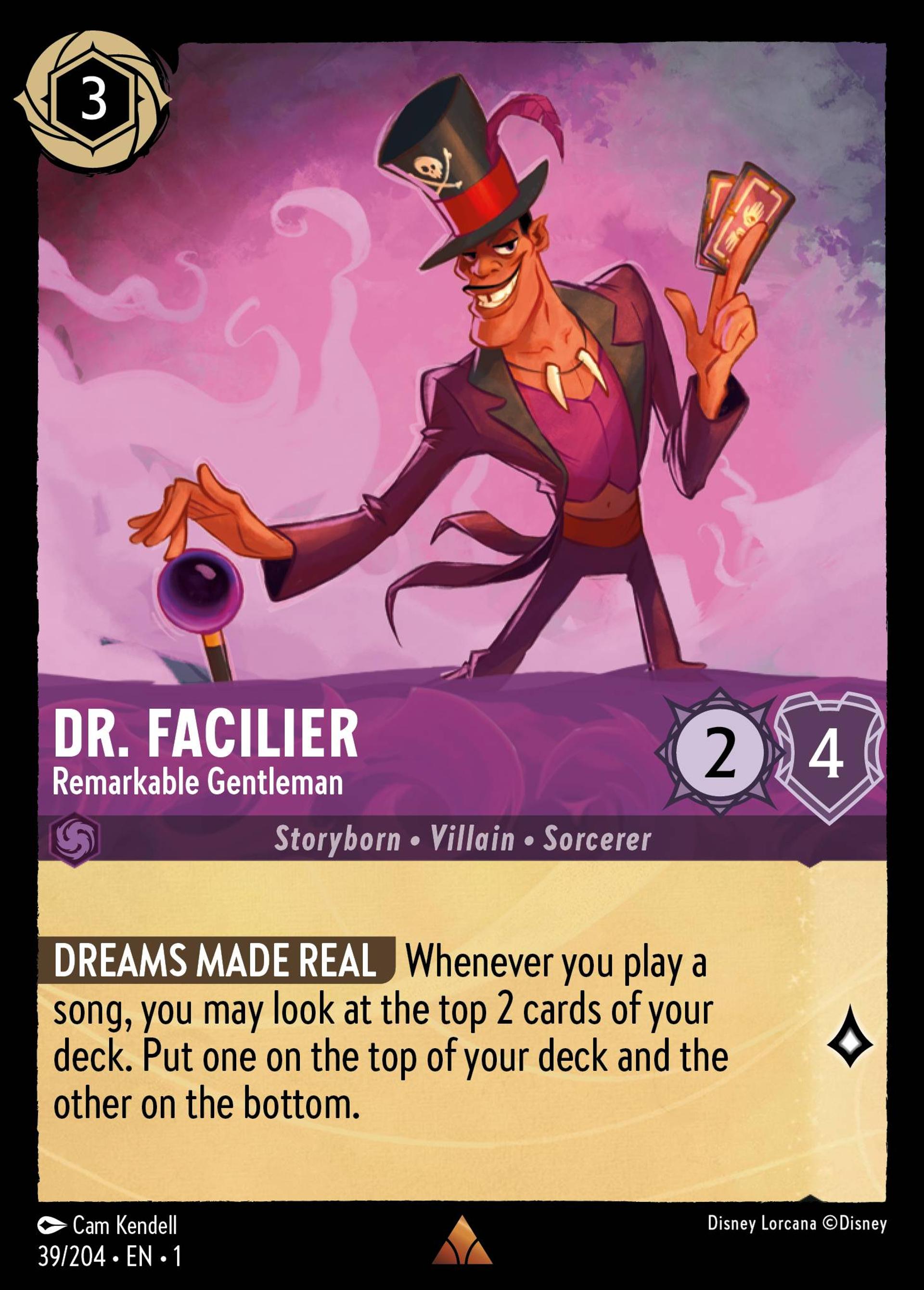 Dr. Facilier - Remarkable Gentleman — The First Chapter — Lorcana