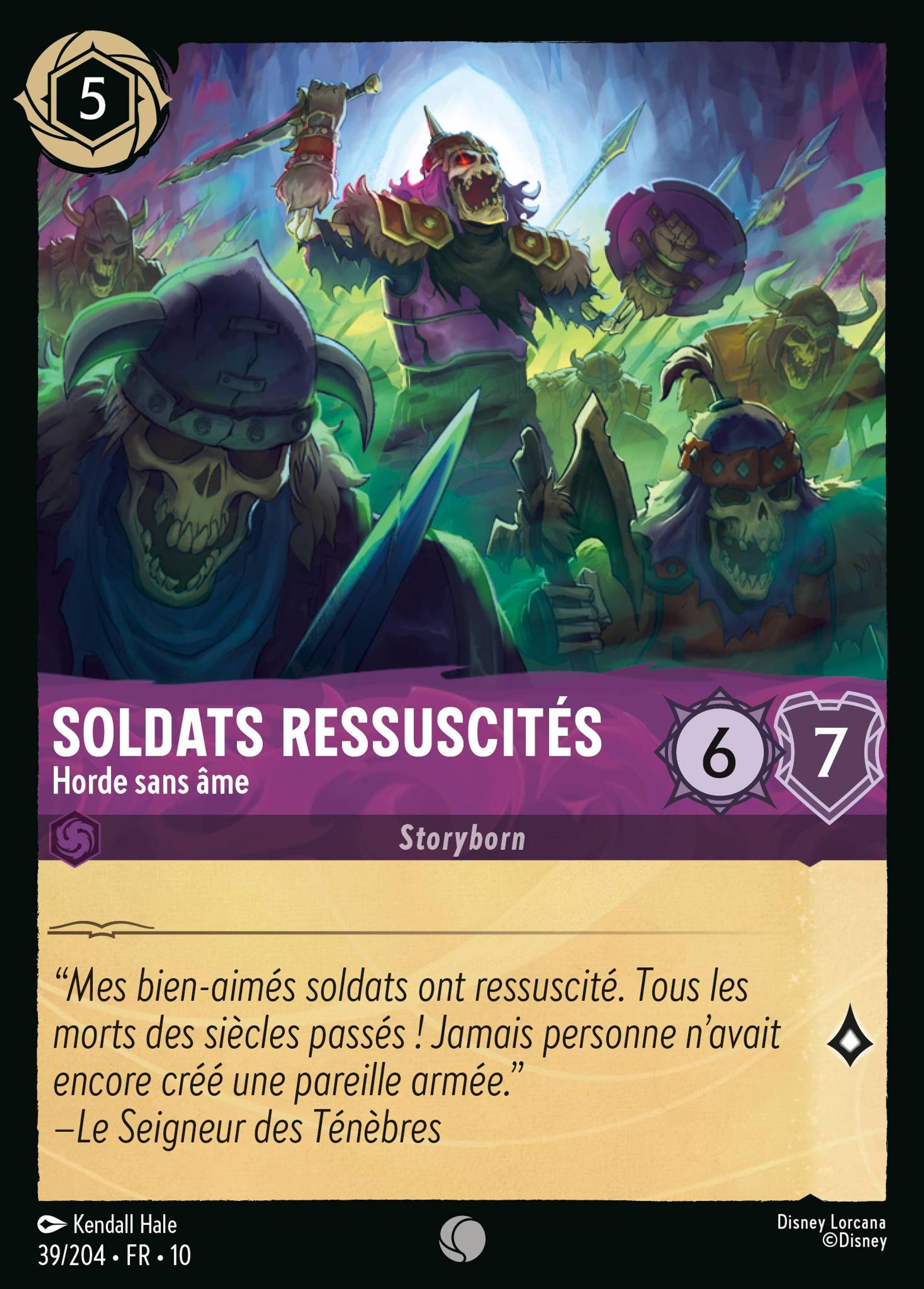 Soldats ressuscités - Horde sans âme — Whispers in the Well — Lorcana