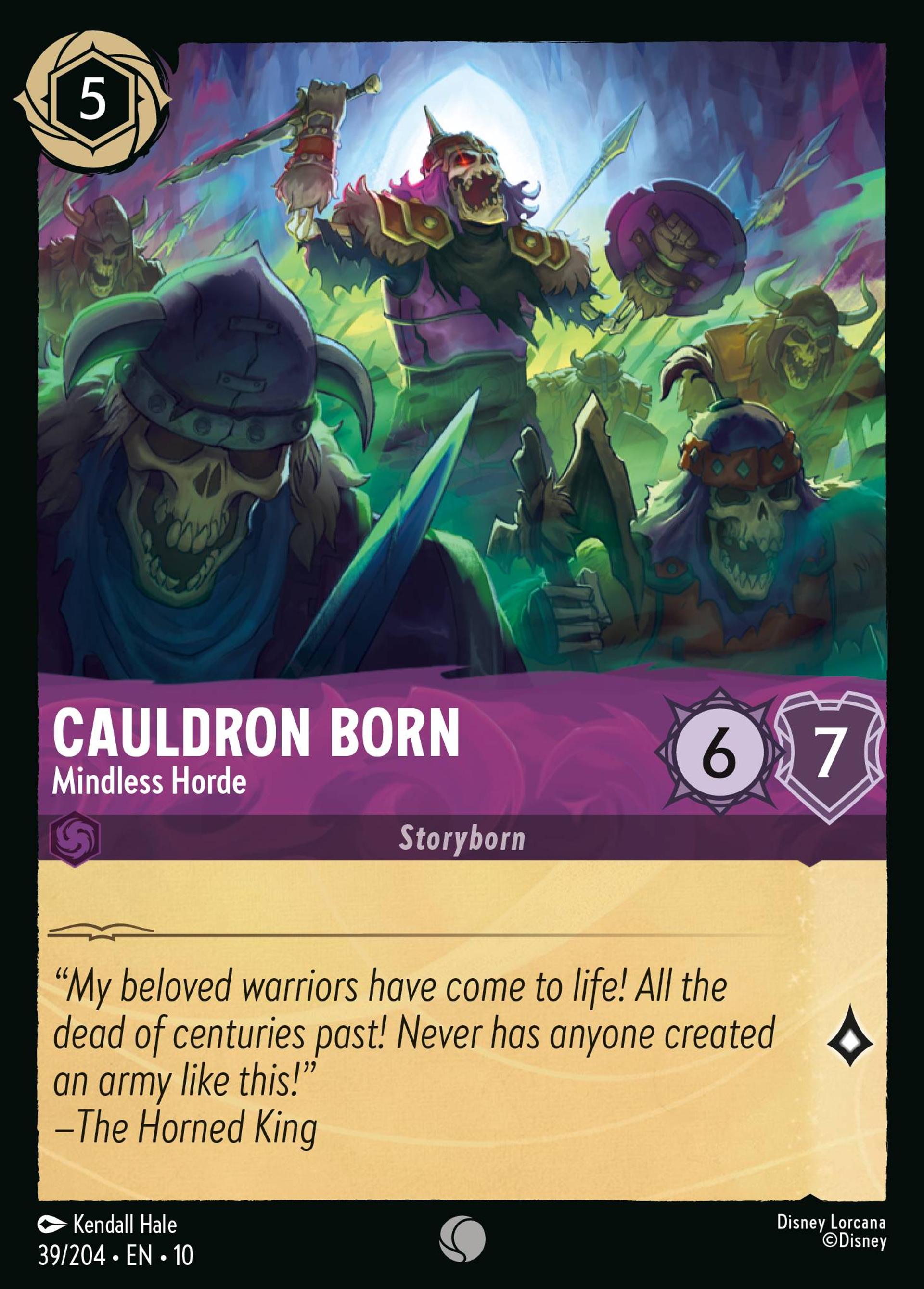 Cauldron Born - Mindless Horde — Whispers in the Well — Lorcana