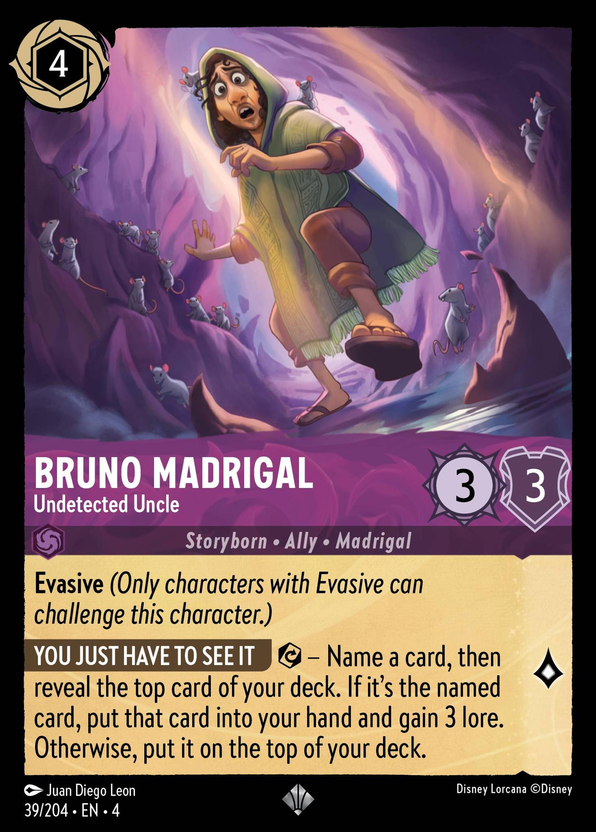 Bruno Madrigal - Undetected Uncle — Ursula's Return — Lorcana